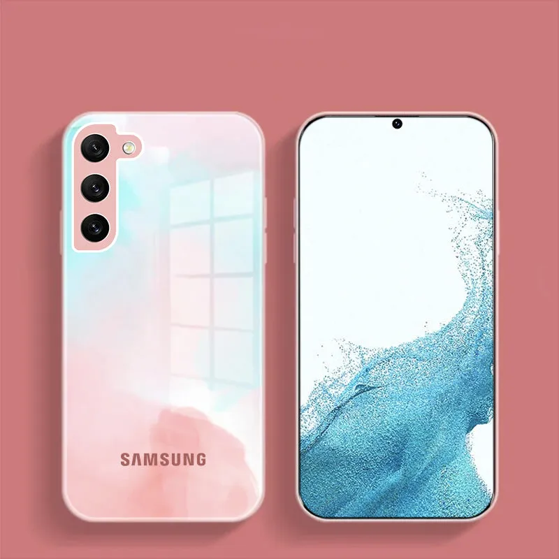 Colorful Wave Glass Phone Case - Samsung