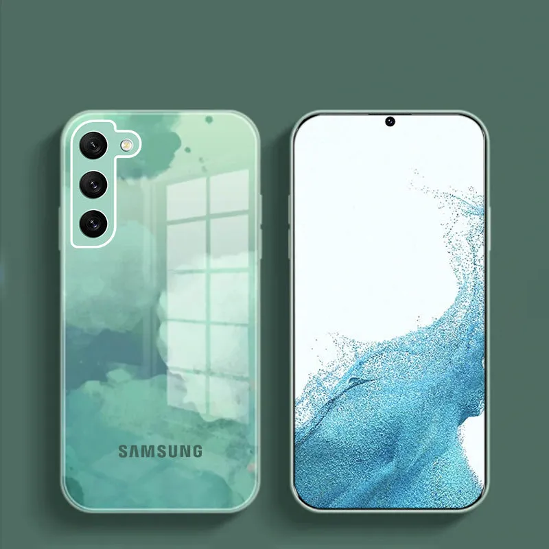 Colorful Wave Glass Phone Case - Samsung