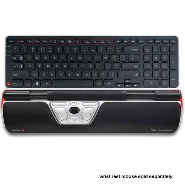 Contour Design Balance Keyboard Wireless Compact Full Keys - RollerMouse Compatible