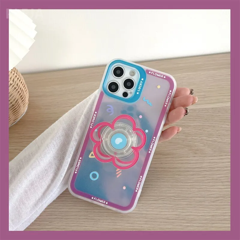 Cute iPhone case with phone grip