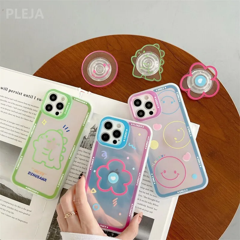 Cute iPhone case with phone grip