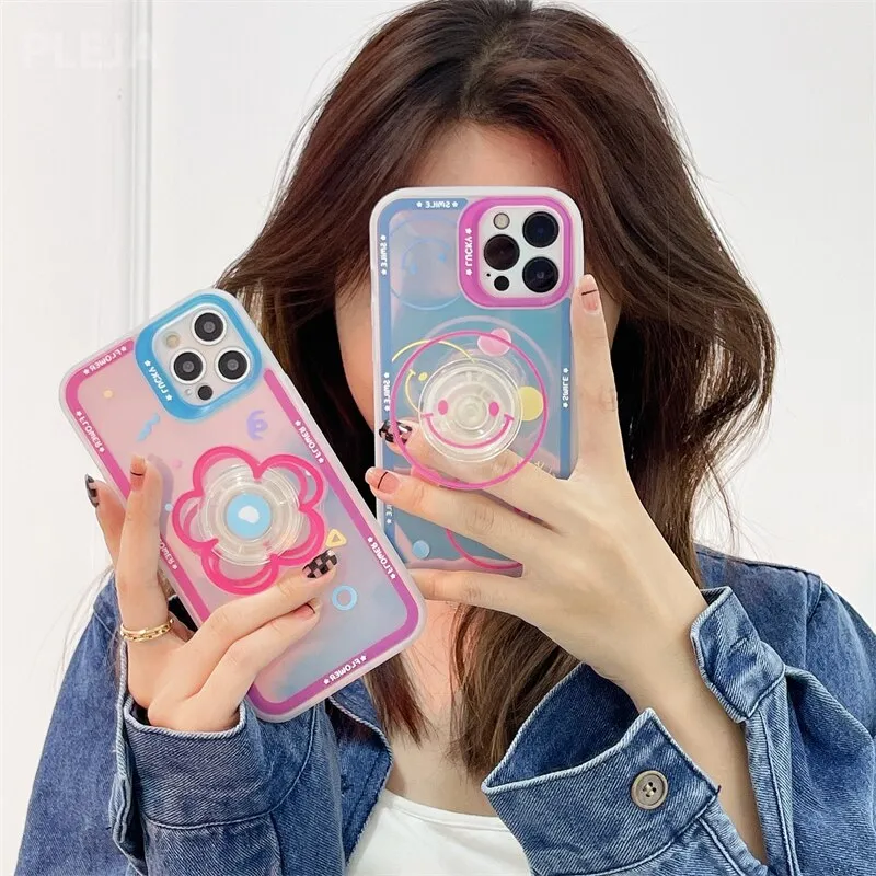 Cute iPhone case with phone grip