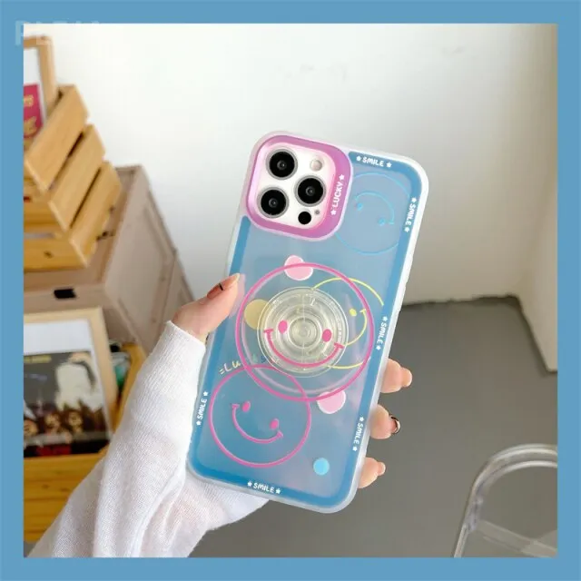 Cute iPhone case with phone grip