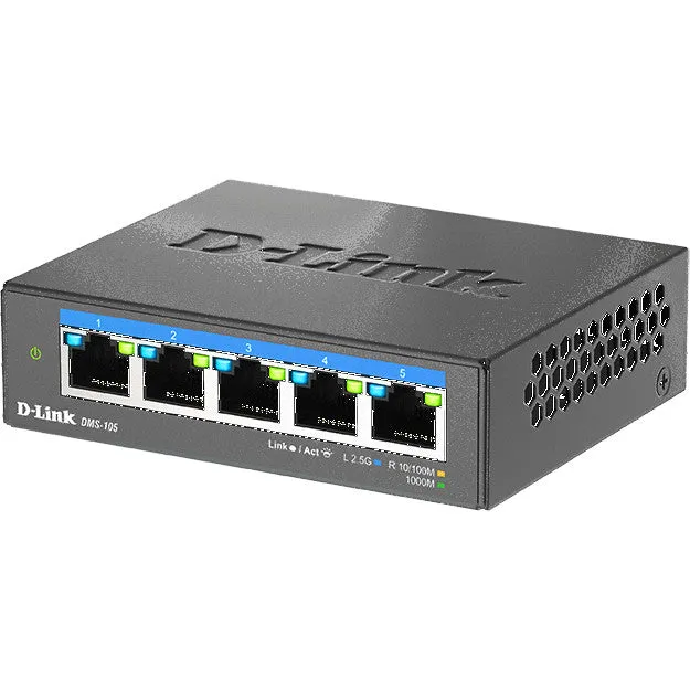 D-Link 5-Port 2.5G Multi-Gigabit Desktop Switch