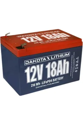 Dakota Lithium | 12V 18Ah Deep Cycle LiFePO4 Battery