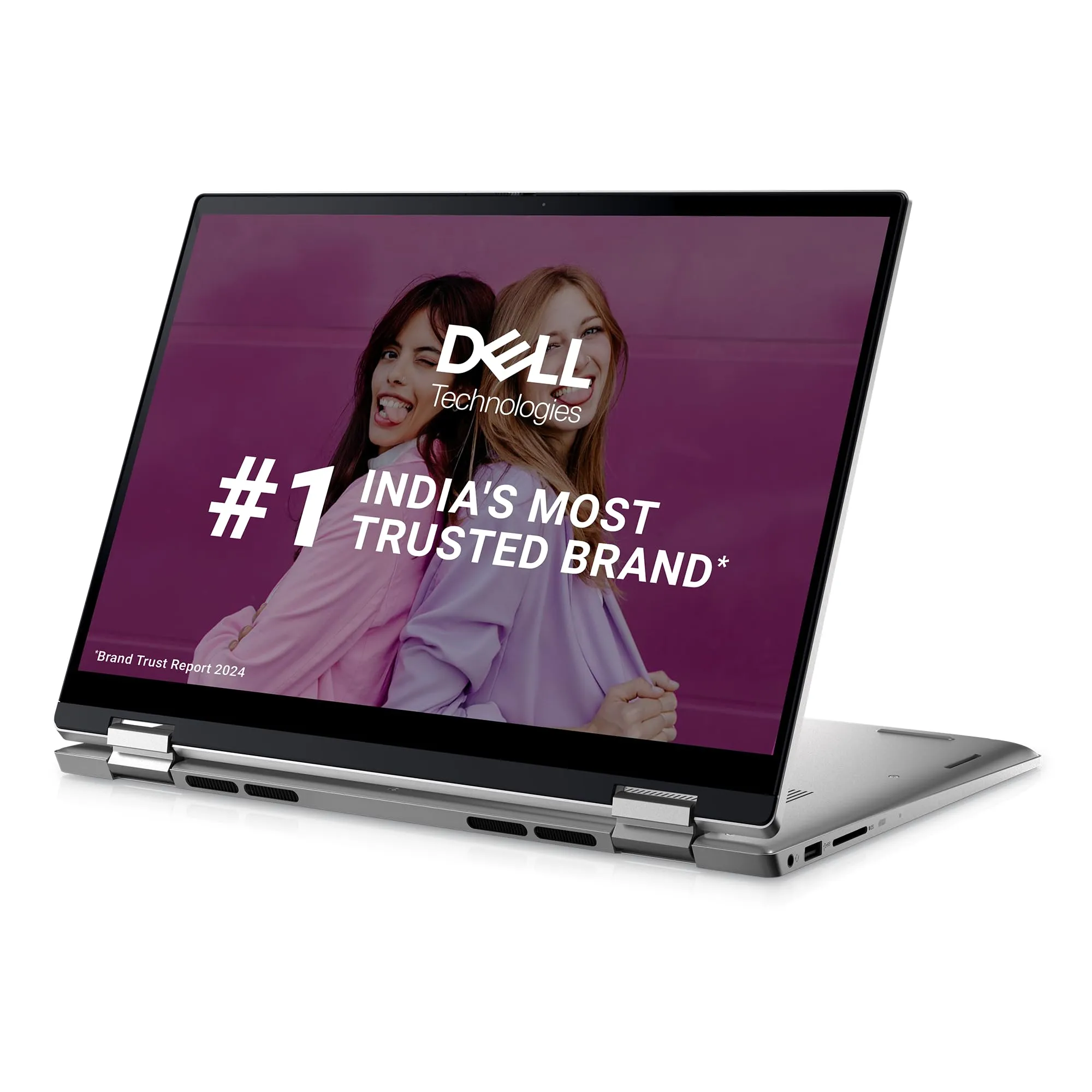 Dell Inspiron 7430 2in1 Touch 13th Gen Laptop, Intel Core i3-1315U Processor, 8GB, 256Gb SSD, 14.0" (35.56cm) FHD  Display, Windows 11   MSO'21, Backlit KB   Finger Print, Silver,Thin & Light- 1.58kg