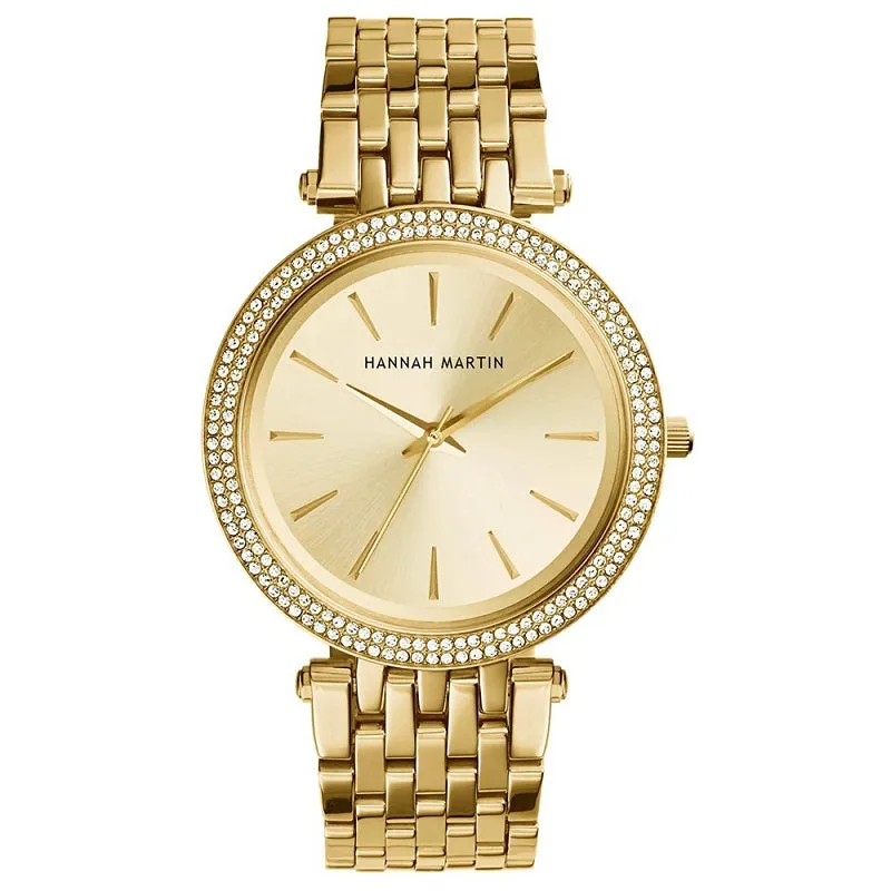 Double Row Rhinestone Frame Women's Watch