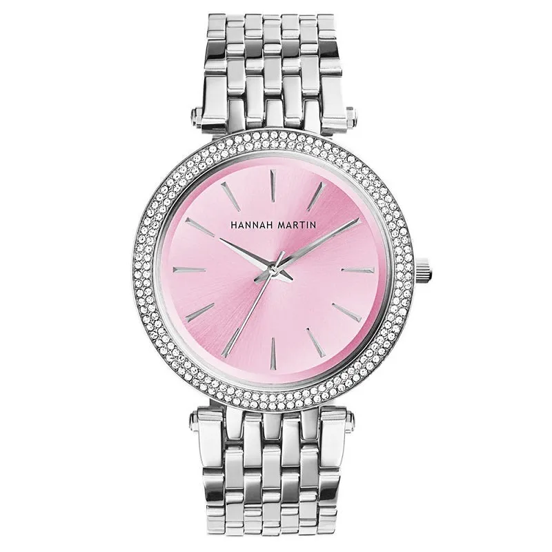 Double Row Rhinestone Frame Women's Watch