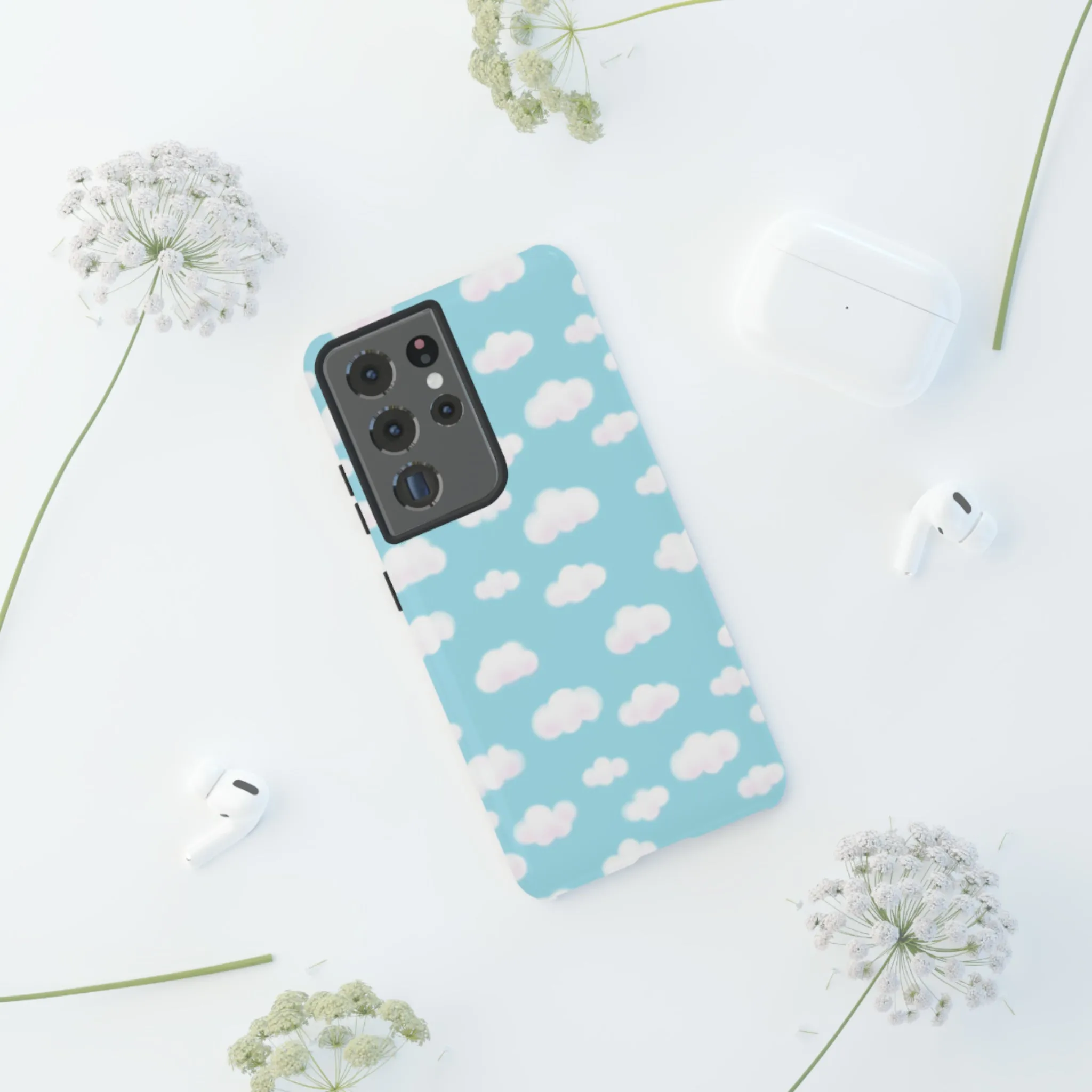 Dreamy Clouds Tough Phone Case (Sky Blue)