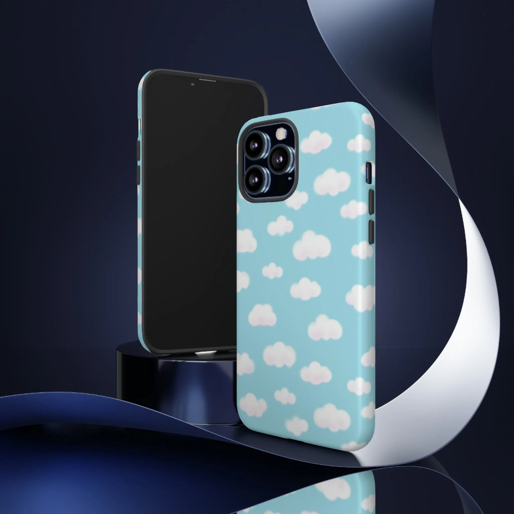 Dreamy Clouds Tough Phone Case (Sky Blue)