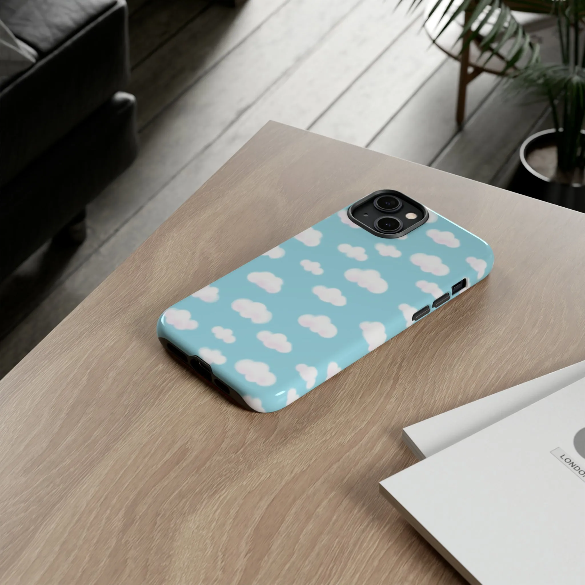 Dreamy Clouds Tough Phone Case (Sky Blue)