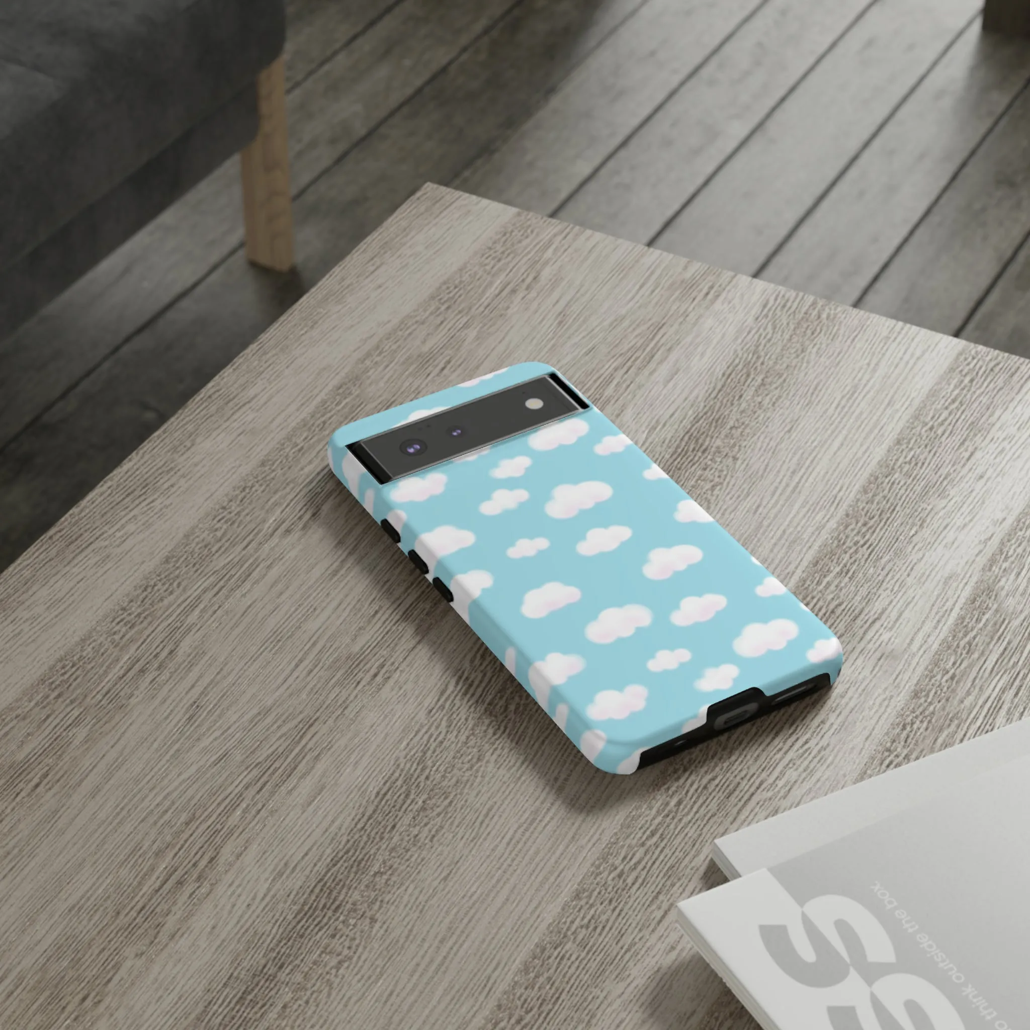 Dreamy Clouds Tough Phone Case (Sky Blue)