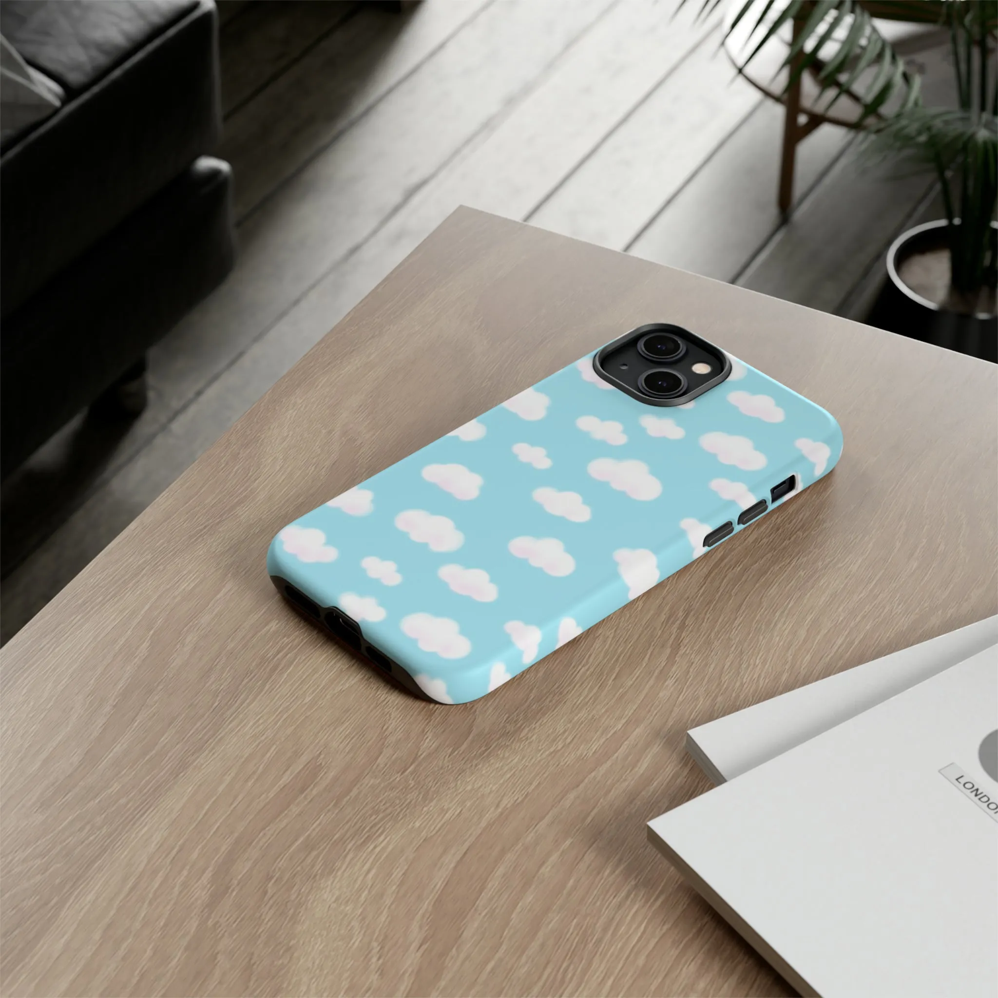 Dreamy Clouds Tough Phone Case (Sky Blue)