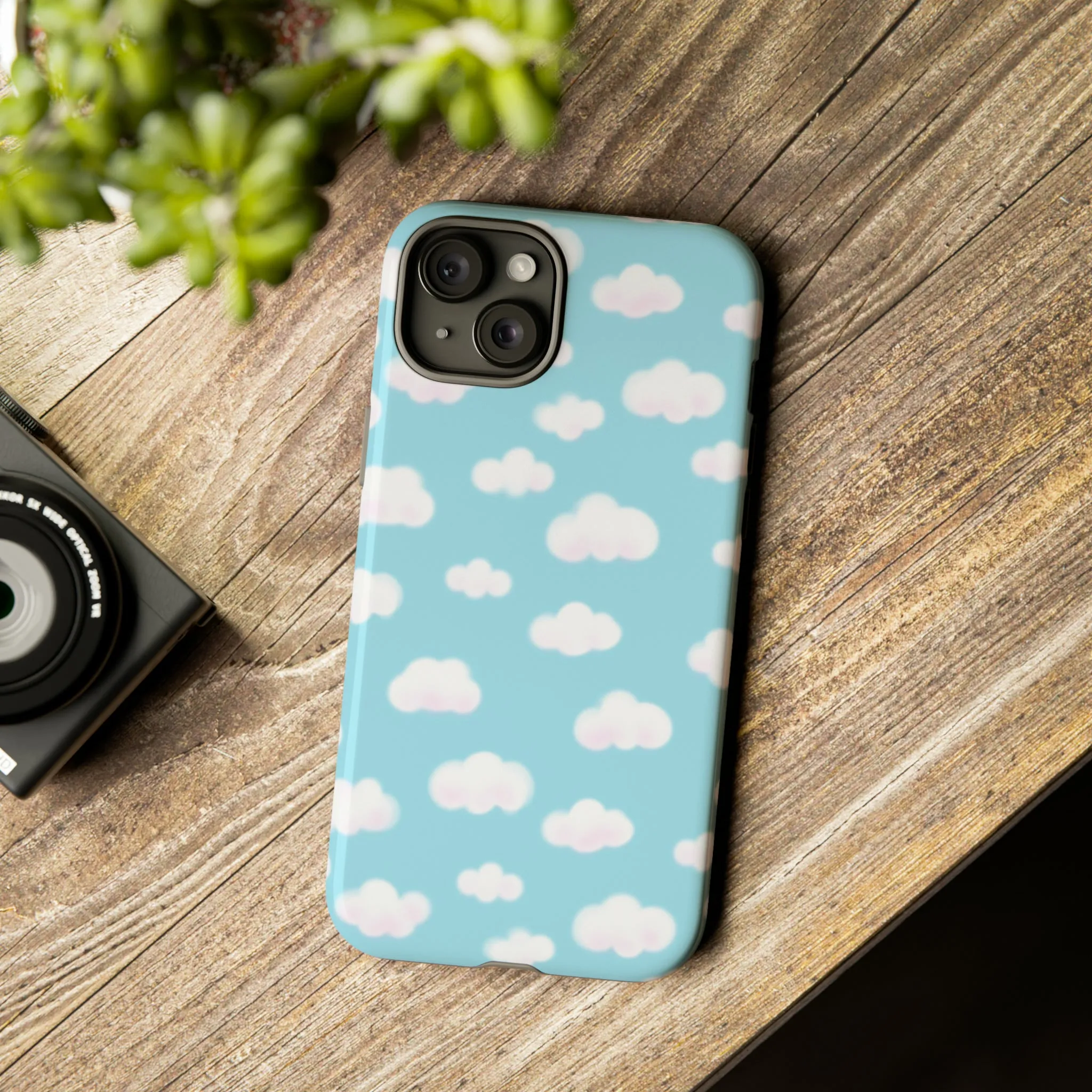 Dreamy Clouds Tough Phone Case (Sky Blue)