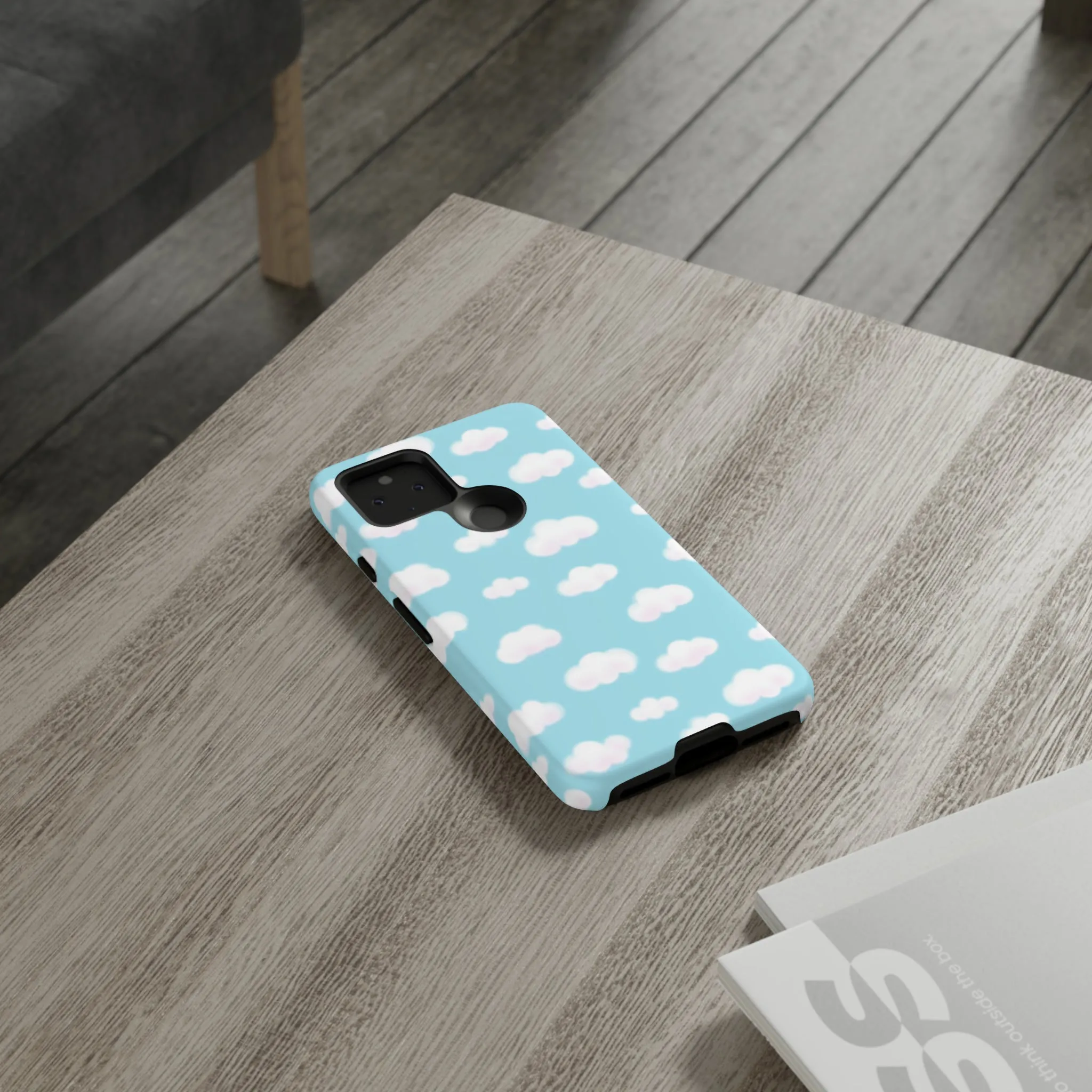 Dreamy Clouds Tough Phone Case (Sky Blue)