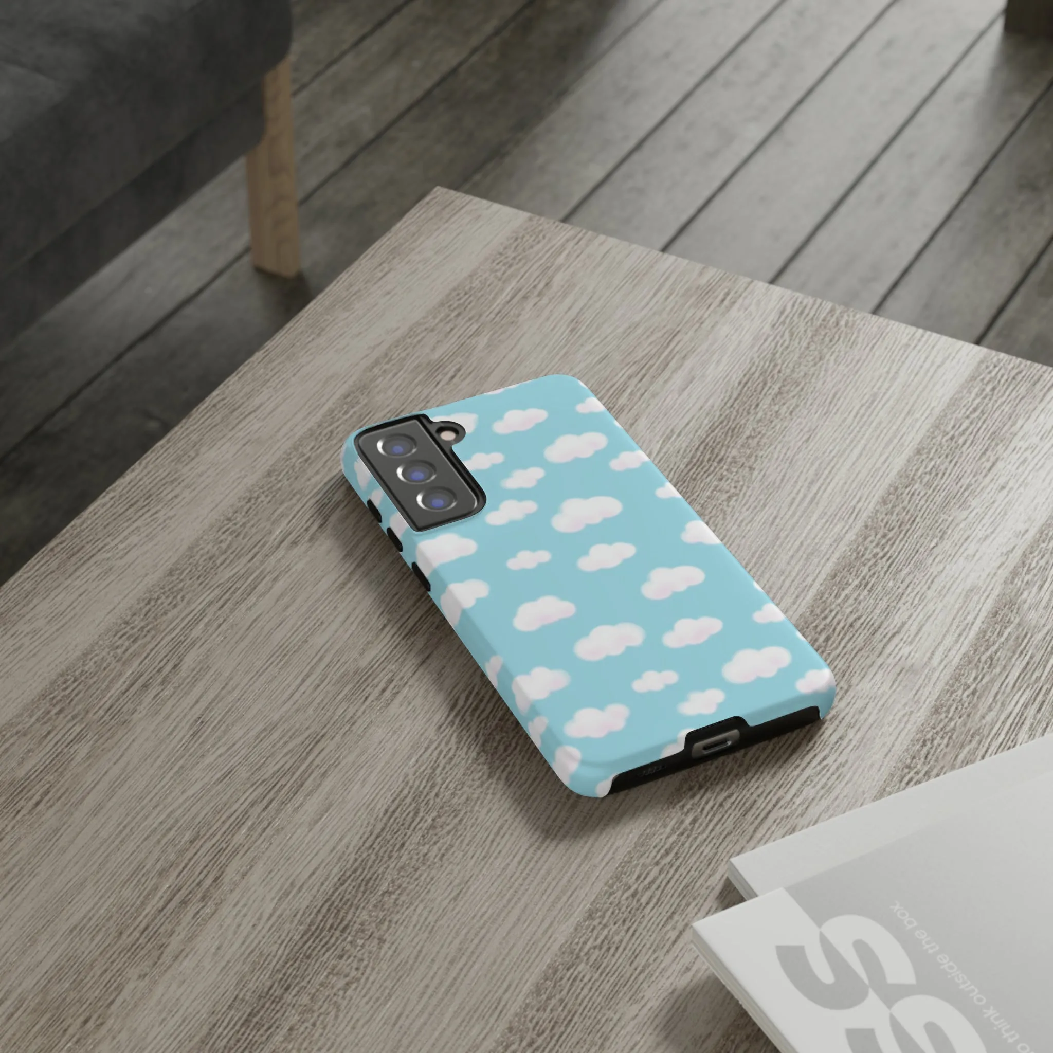 Dreamy Clouds Tough Phone Case (Sky Blue)