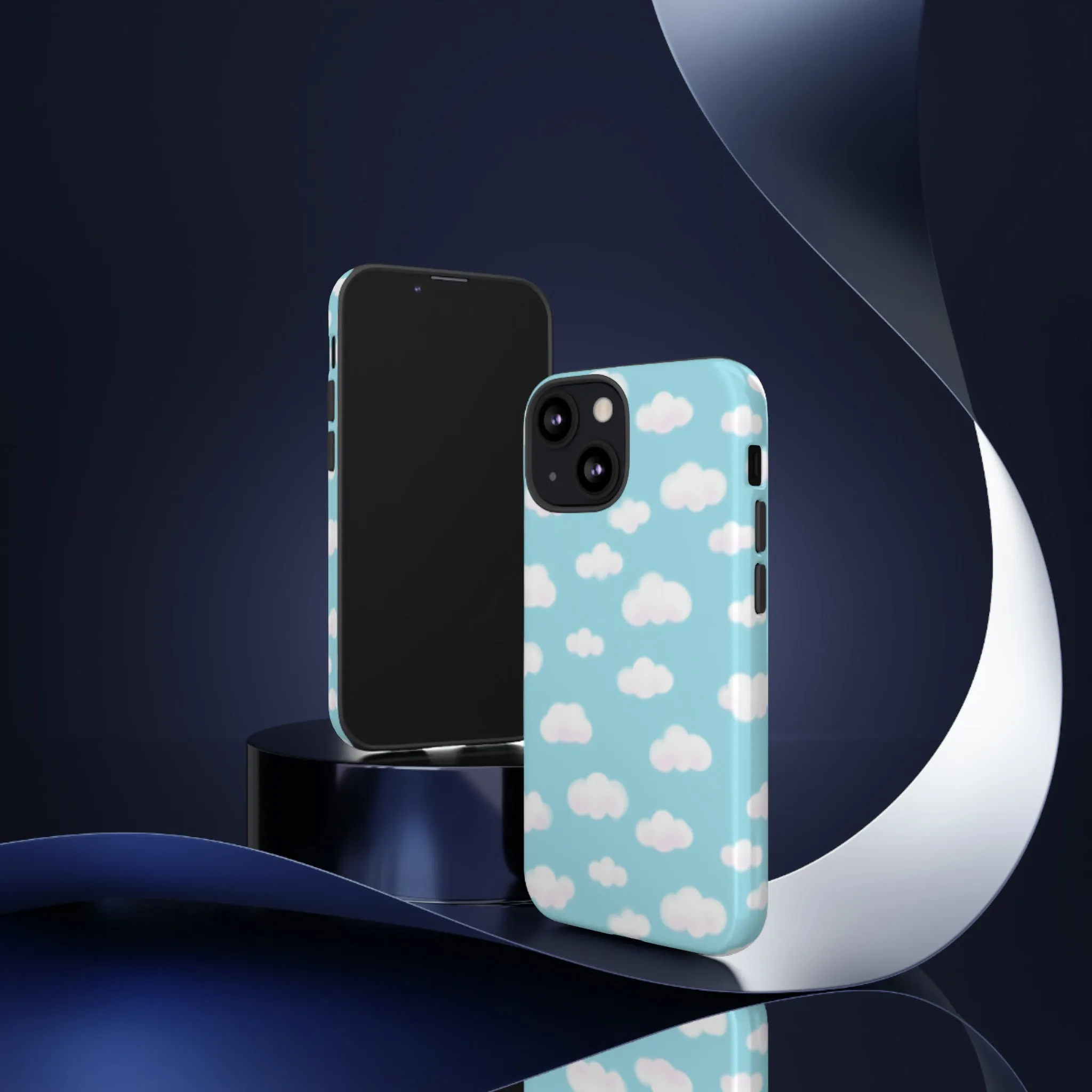 Dreamy Clouds Tough Phone Case (Sky Blue)