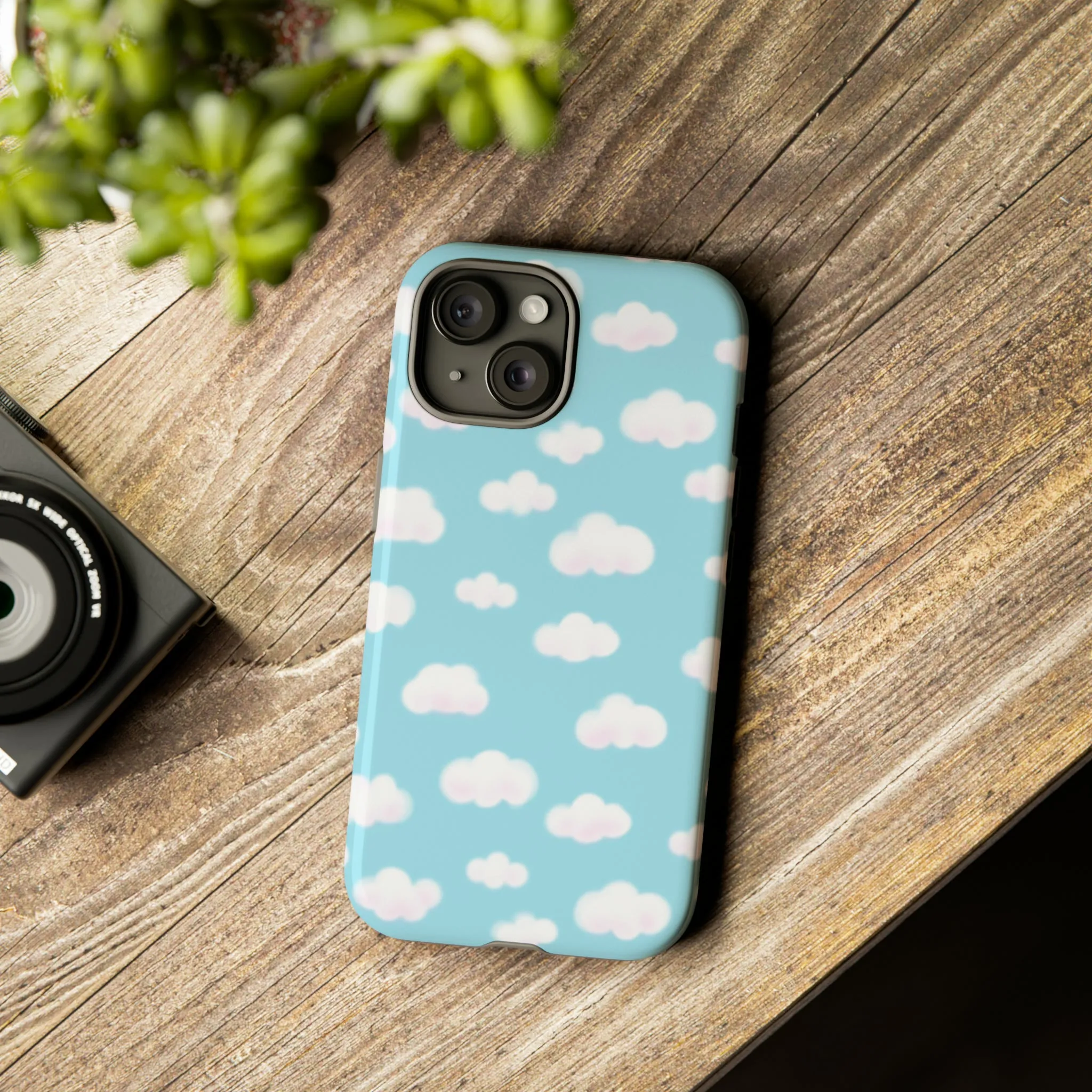 Dreamy Clouds Tough Phone Case (Sky Blue)