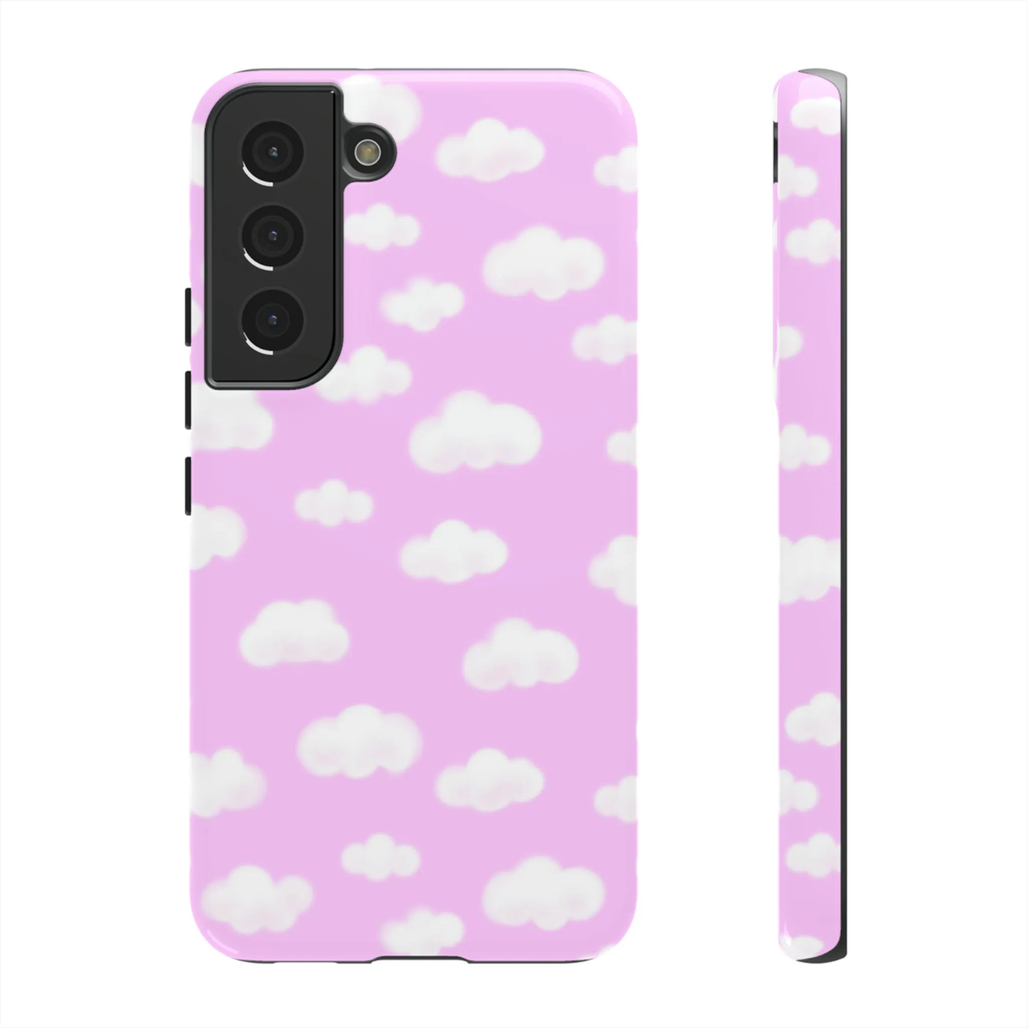 Dreamy Clouds Tough Phone Case (Taffy Pink)