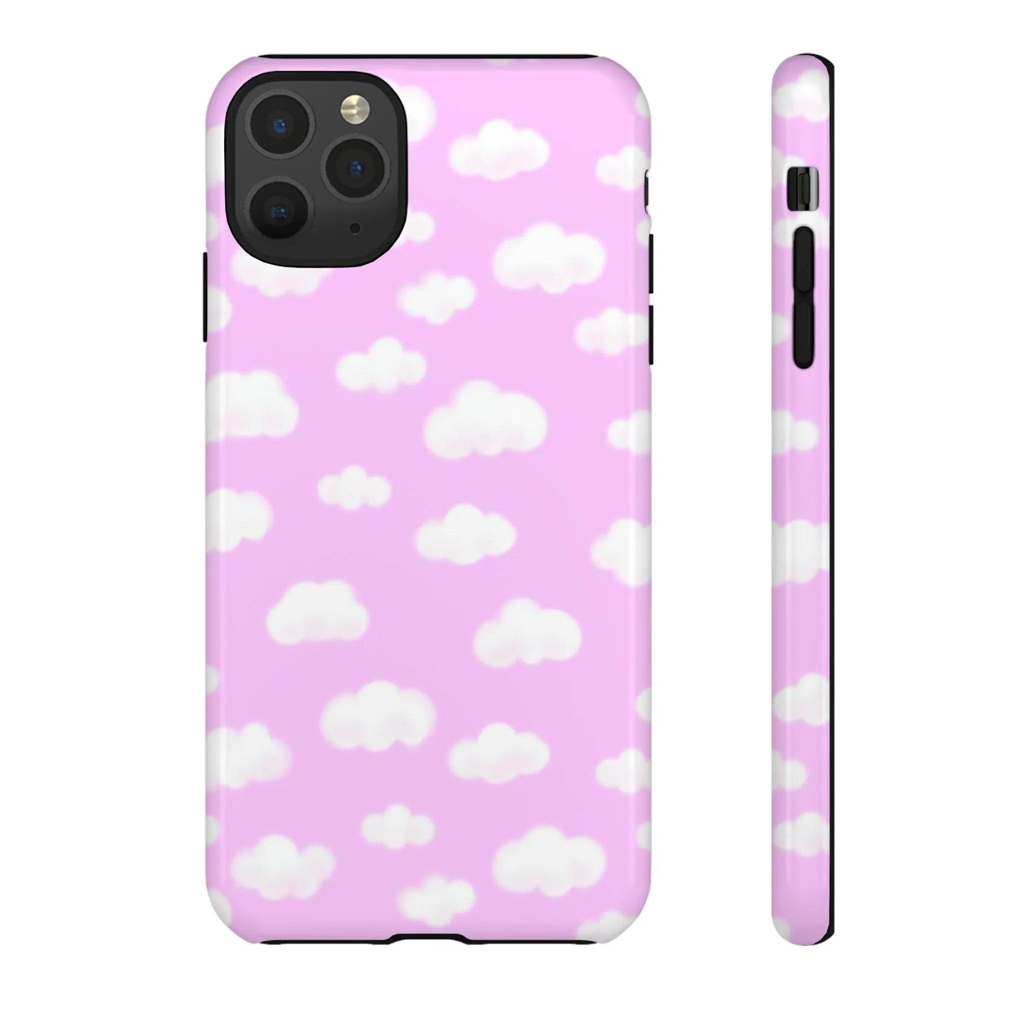 Dreamy Clouds Tough Phone Case (Taffy Pink)