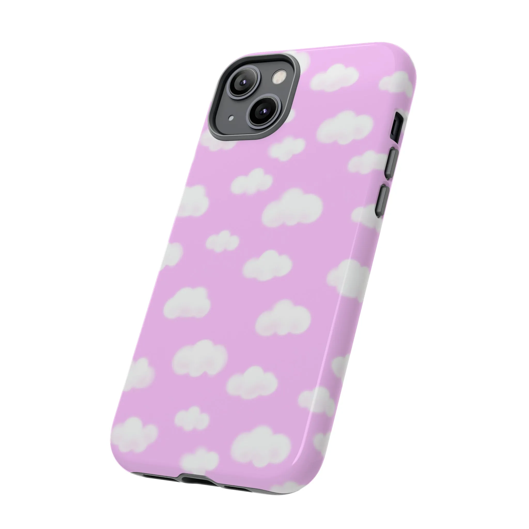 Dreamy Clouds Tough Phone Case (Taffy Pink)