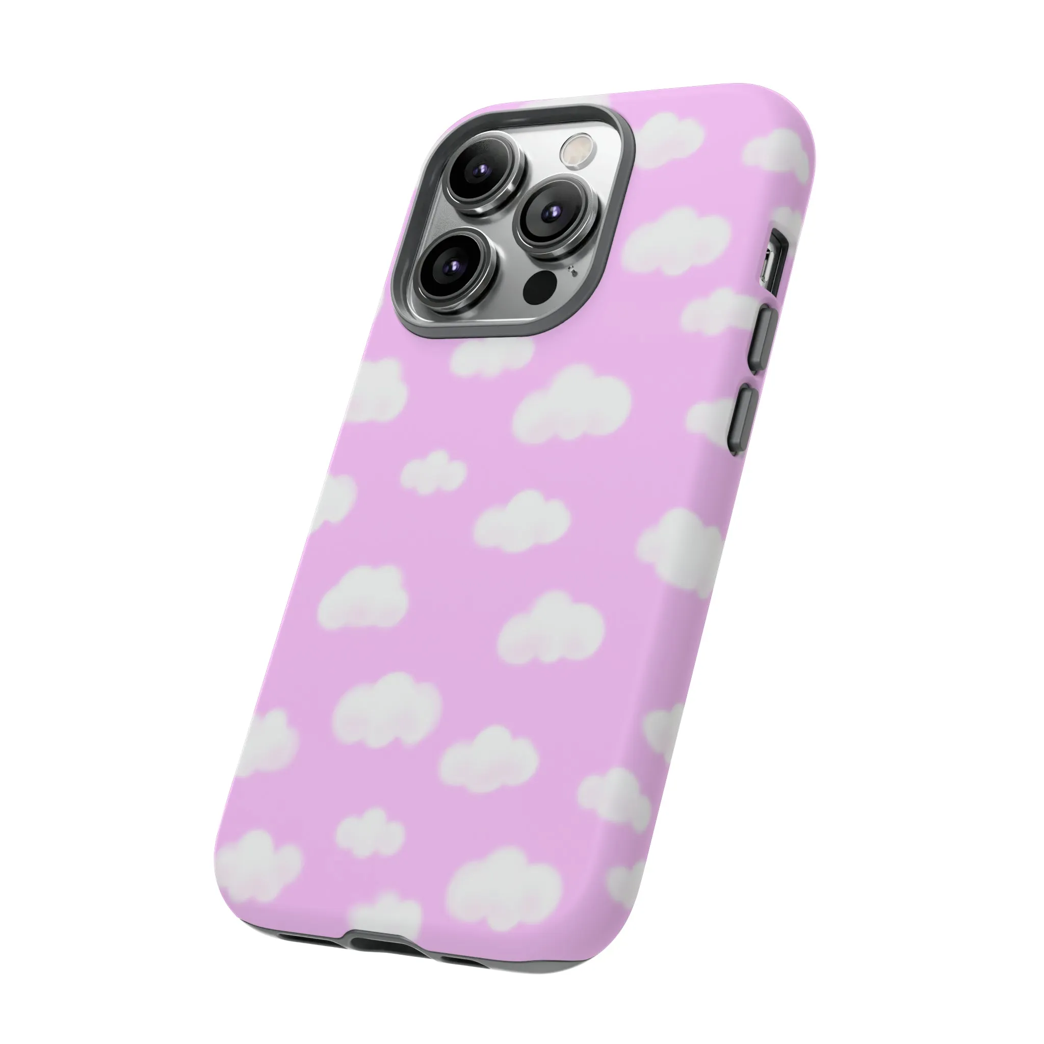 Dreamy Clouds Tough Phone Case (Taffy Pink)