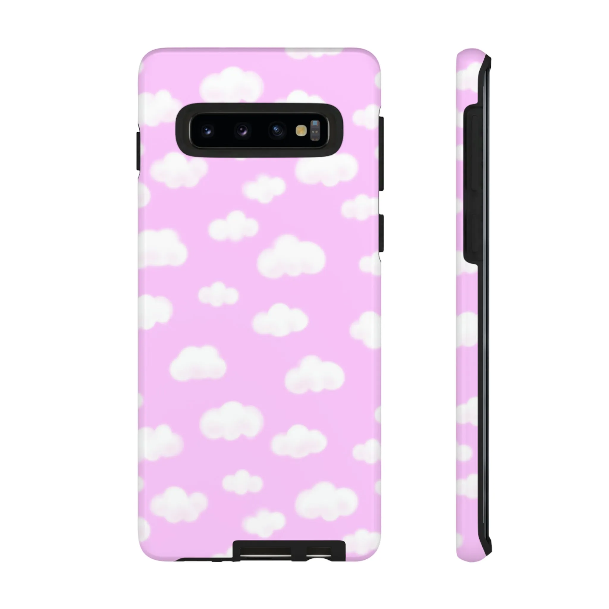 Dreamy Clouds Tough Phone Case (Taffy Pink)