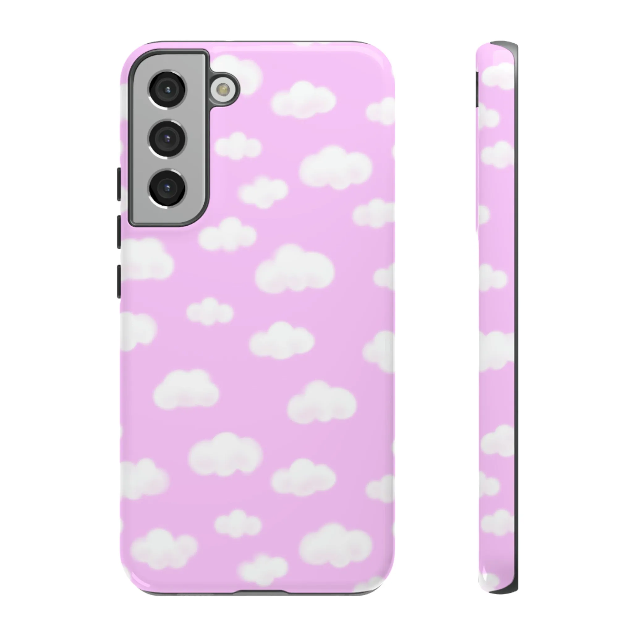 Dreamy Clouds Tough Phone Case (Taffy Pink)