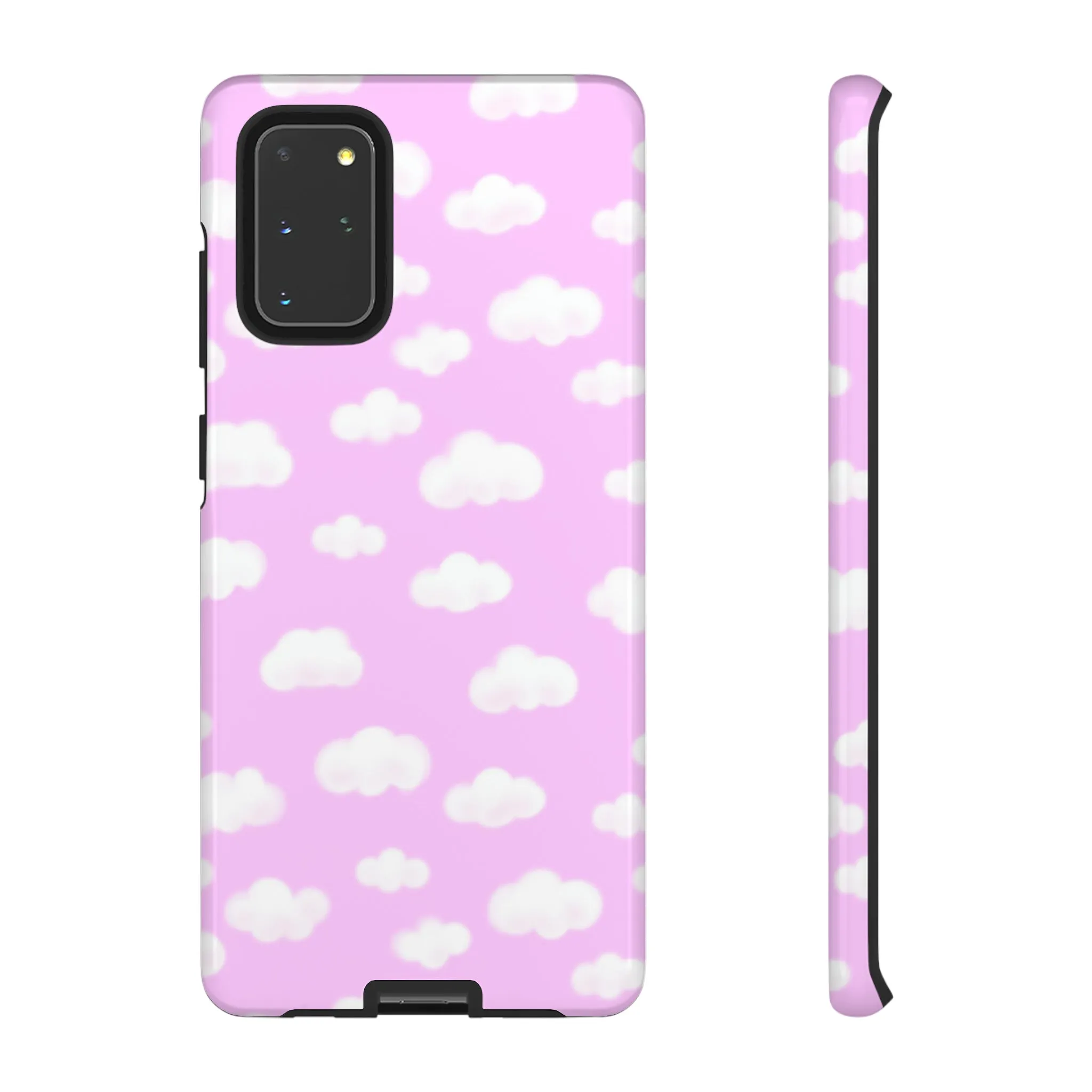 Dreamy Clouds Tough Phone Case (Taffy Pink)