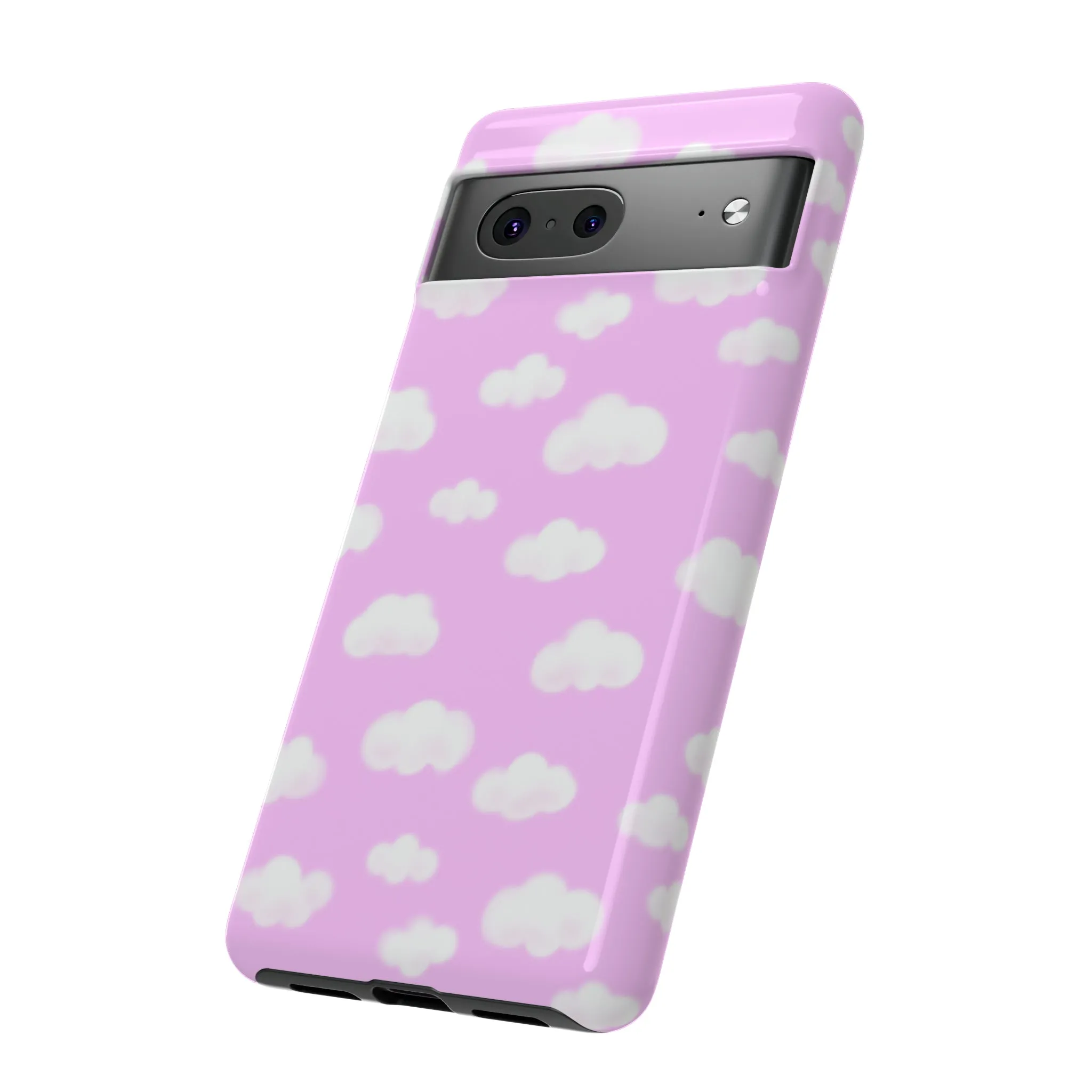 Dreamy Clouds Tough Phone Case (Taffy Pink)