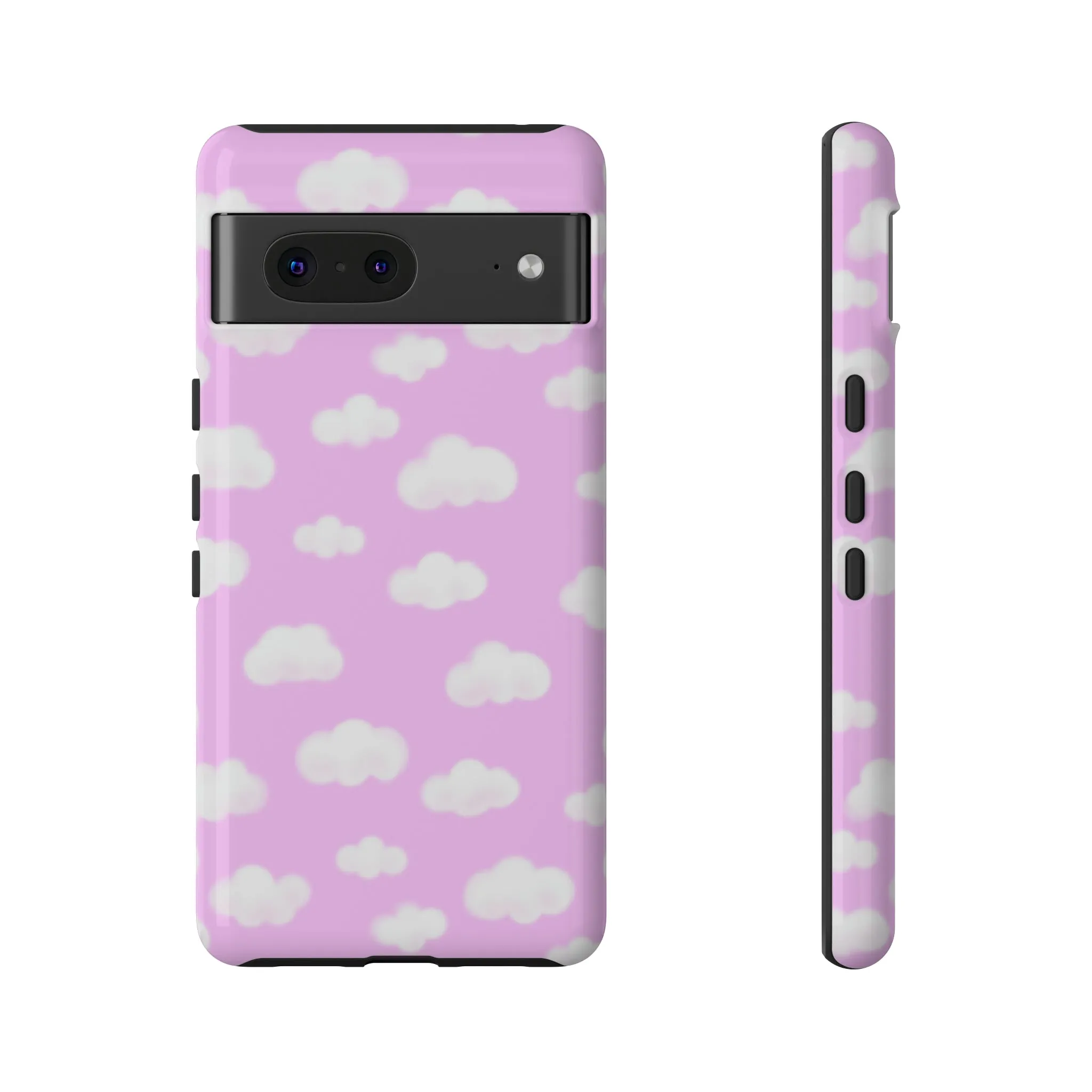 Dreamy Clouds Tough Phone Case (Taffy Pink)