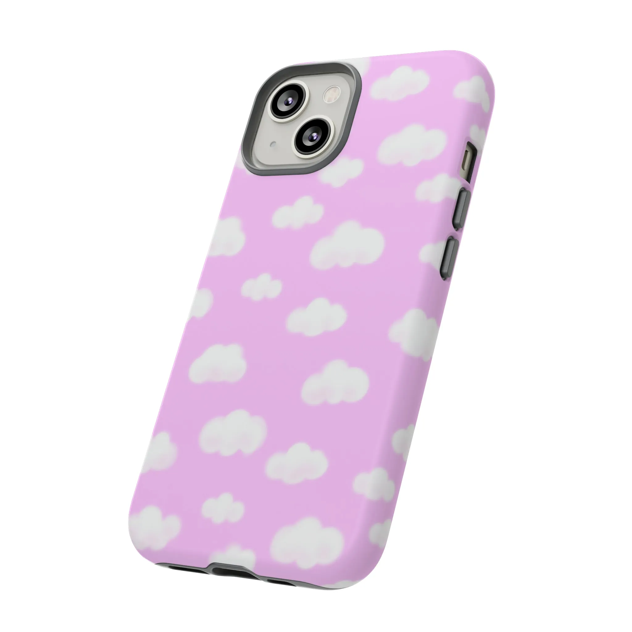 Dreamy Clouds Tough Phone Case (Taffy Pink)