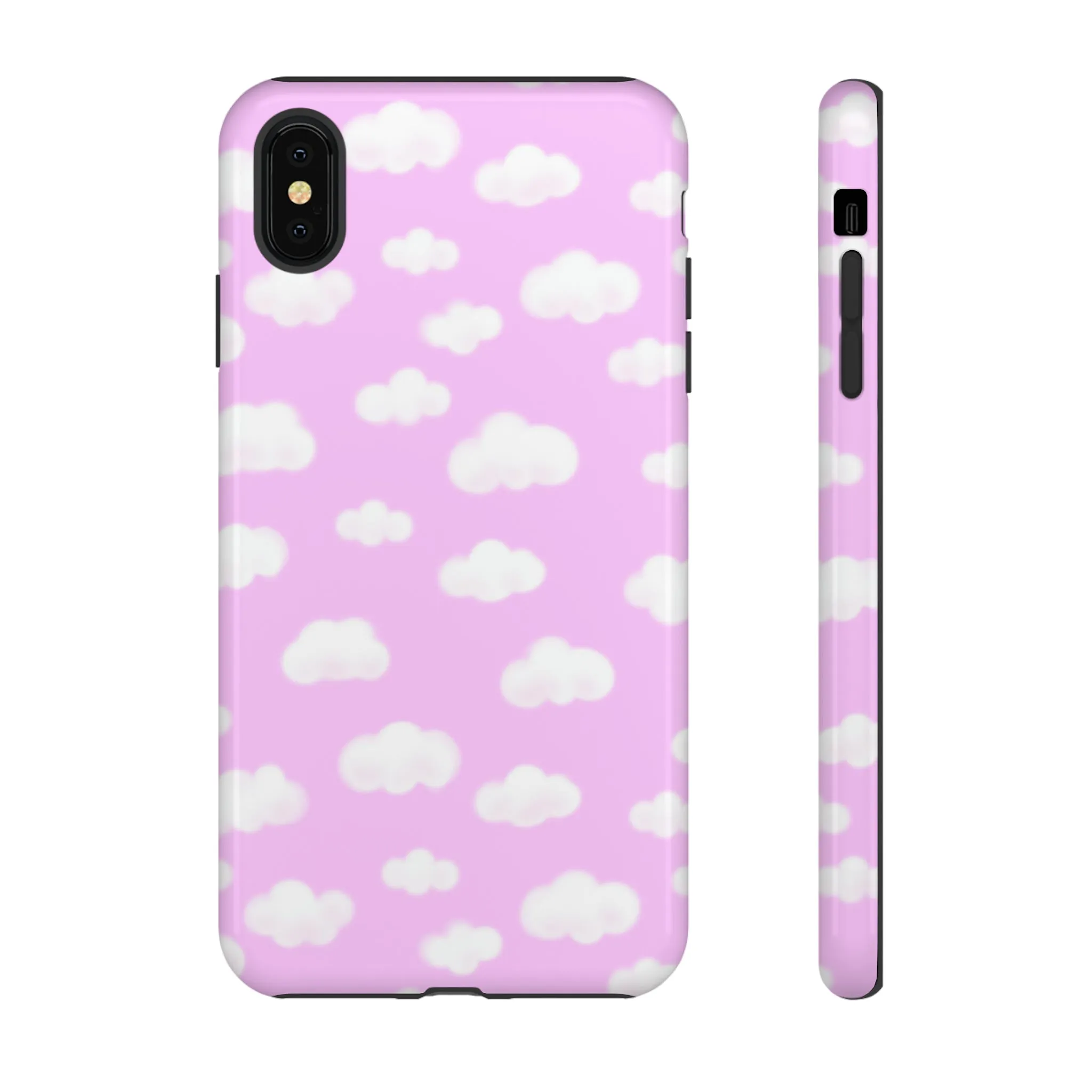 Dreamy Clouds Tough Phone Case (Taffy Pink)