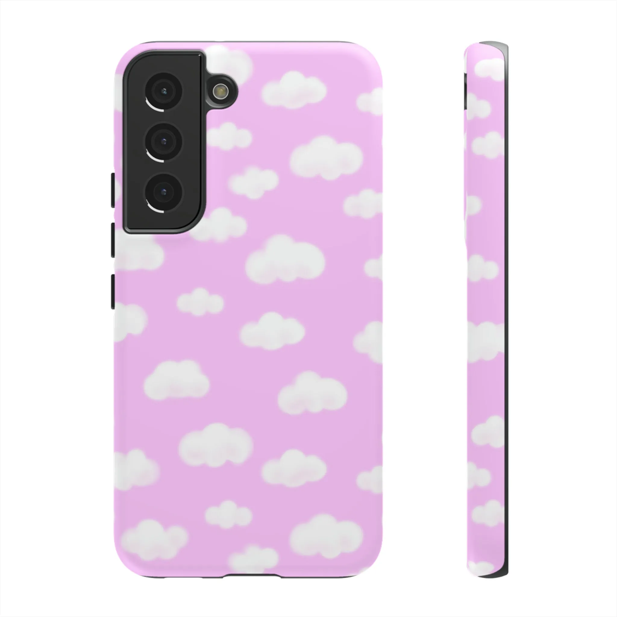 Dreamy Clouds Tough Phone Case (Taffy Pink)