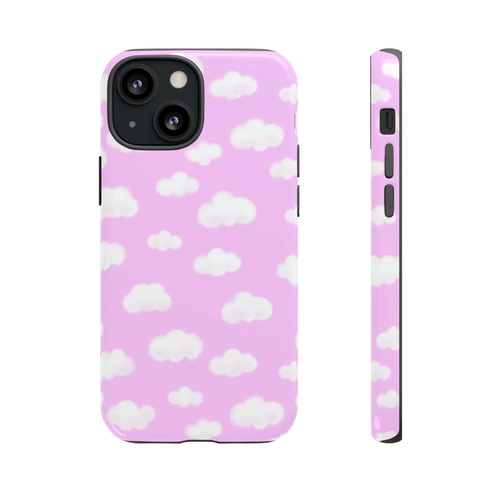 Dreamy Clouds Tough Phone Case (Taffy Pink)