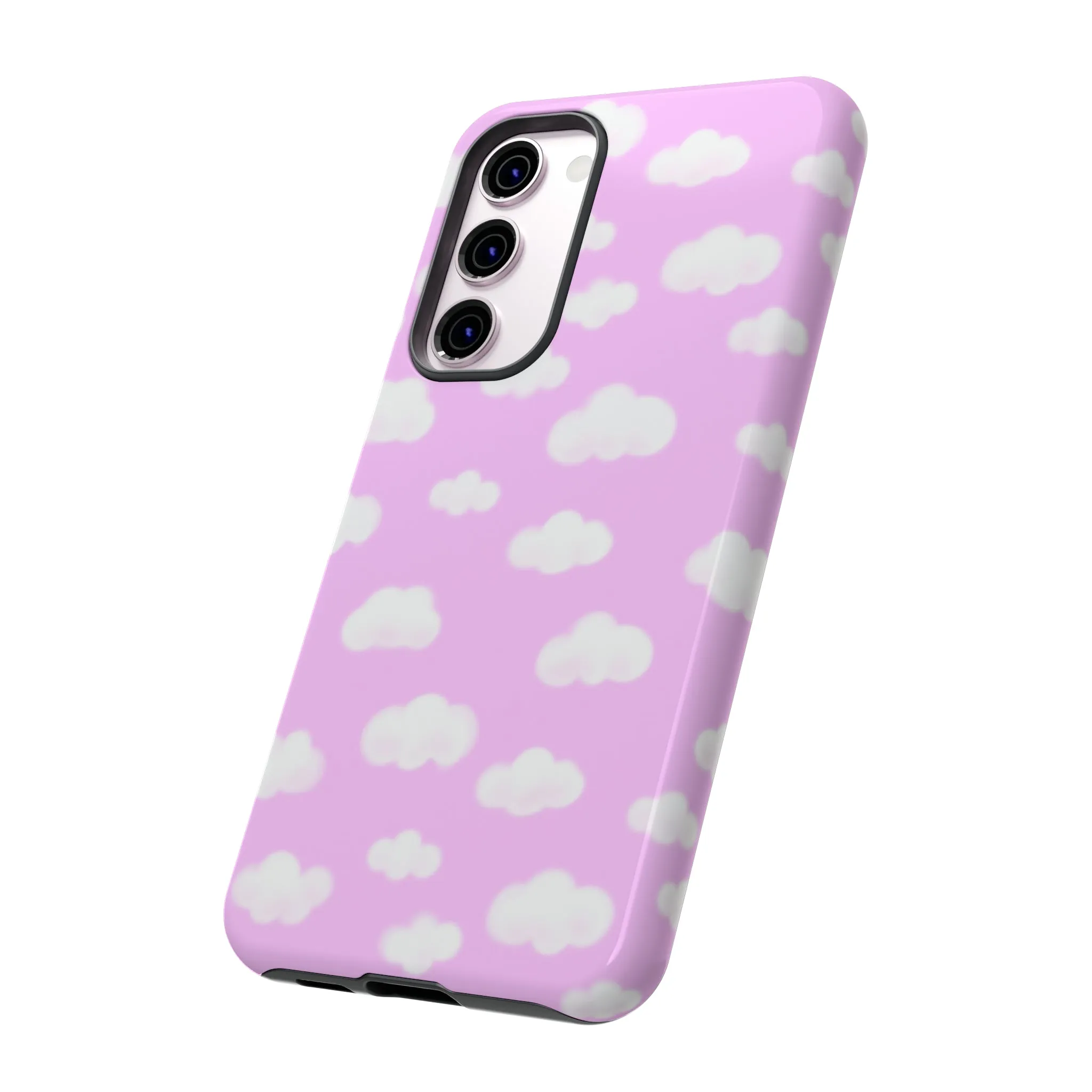 Dreamy Clouds Tough Phone Case (Taffy Pink)