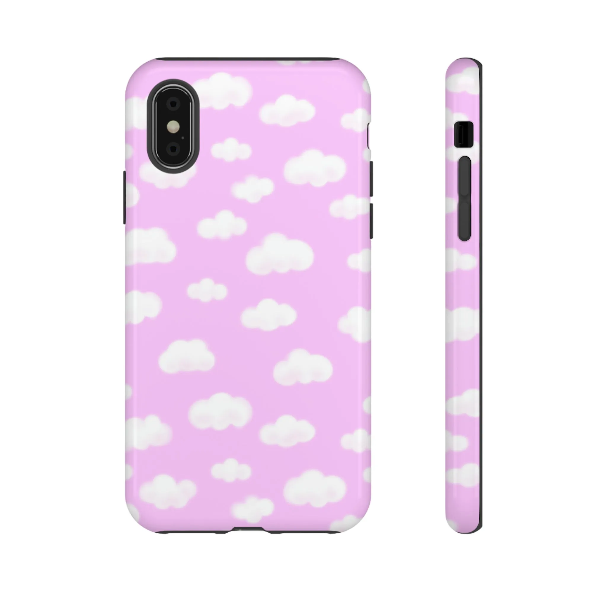 Dreamy Clouds Tough Phone Case (Taffy Pink)