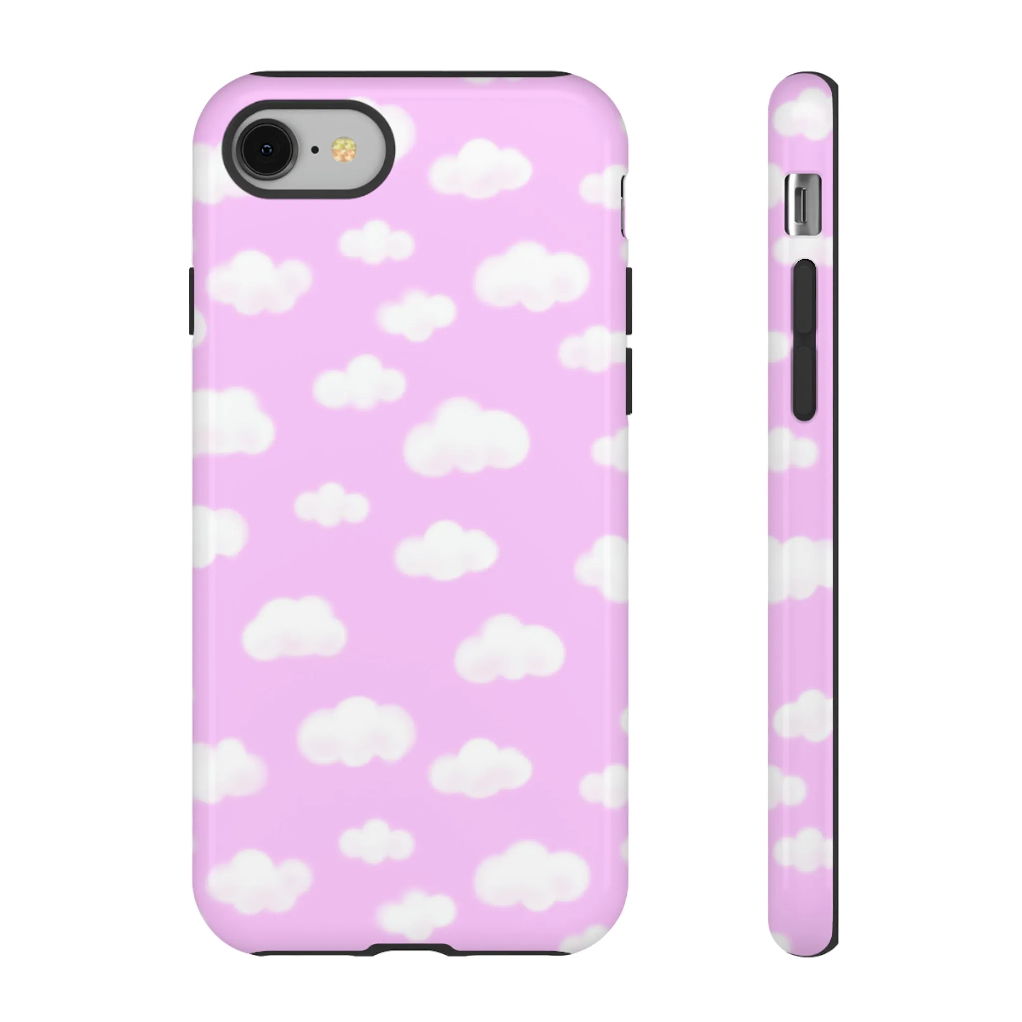 Dreamy Clouds Tough Phone Case (Taffy Pink)