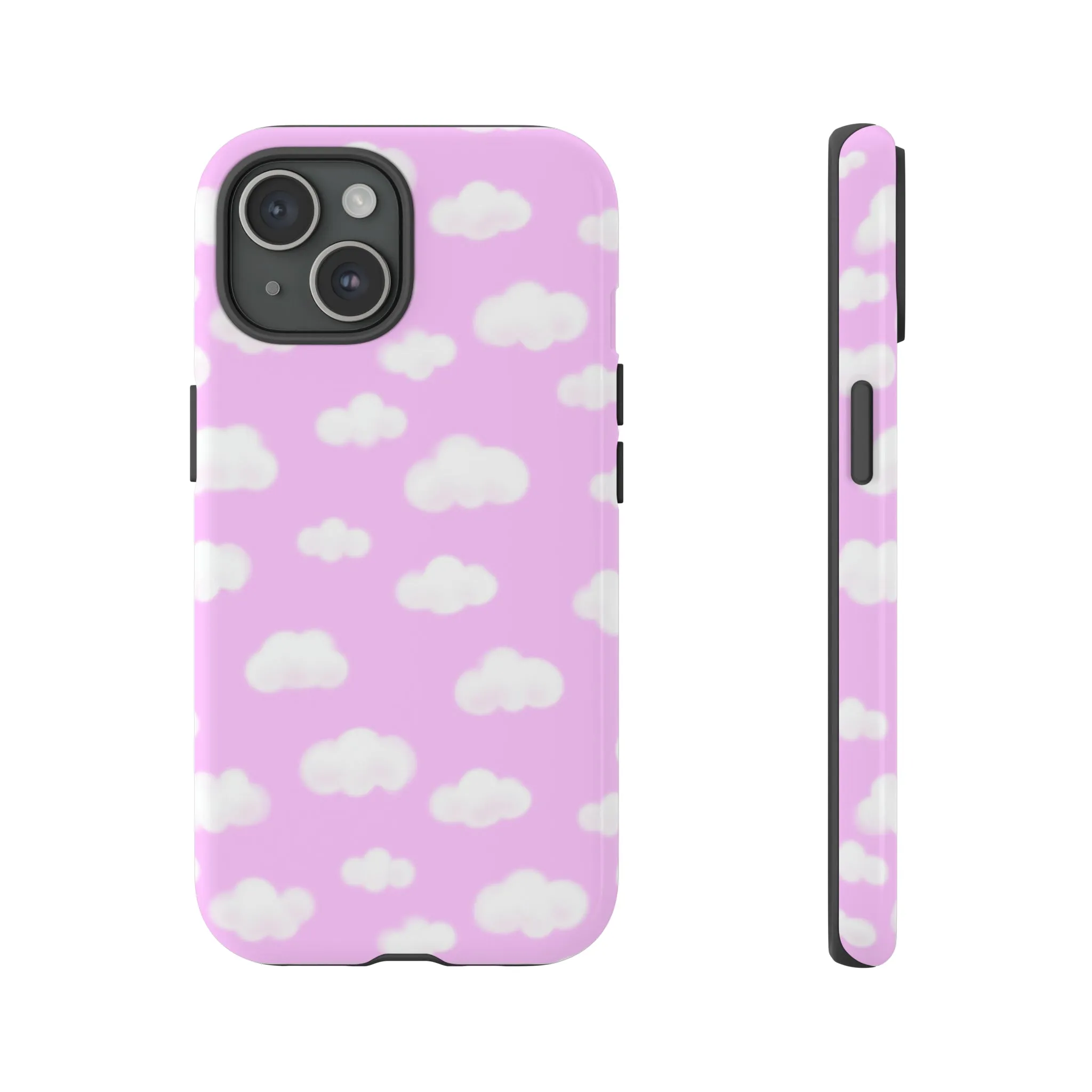 Dreamy Clouds Tough Phone Case (Taffy Pink)