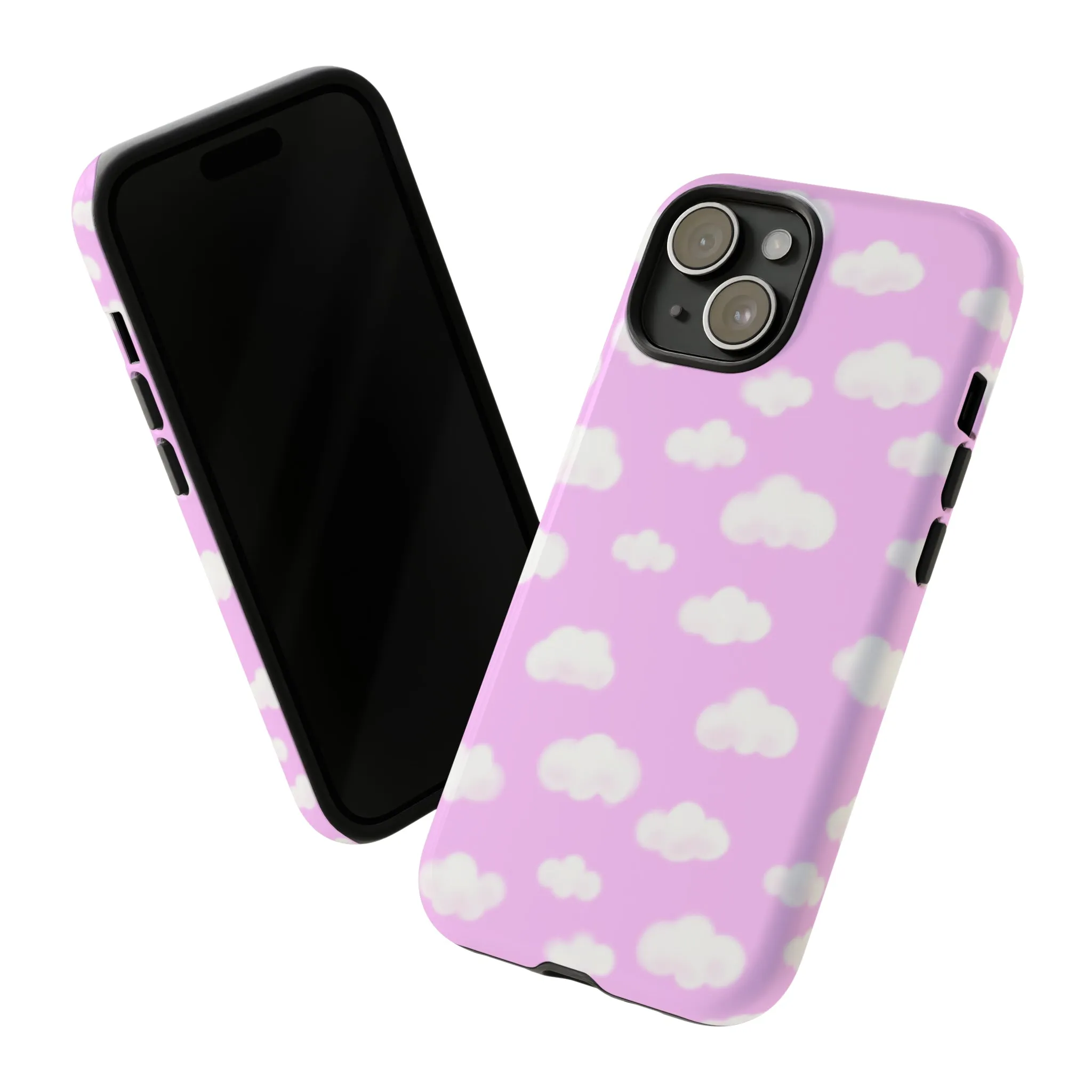 Dreamy Clouds Tough Phone Case (Taffy Pink)