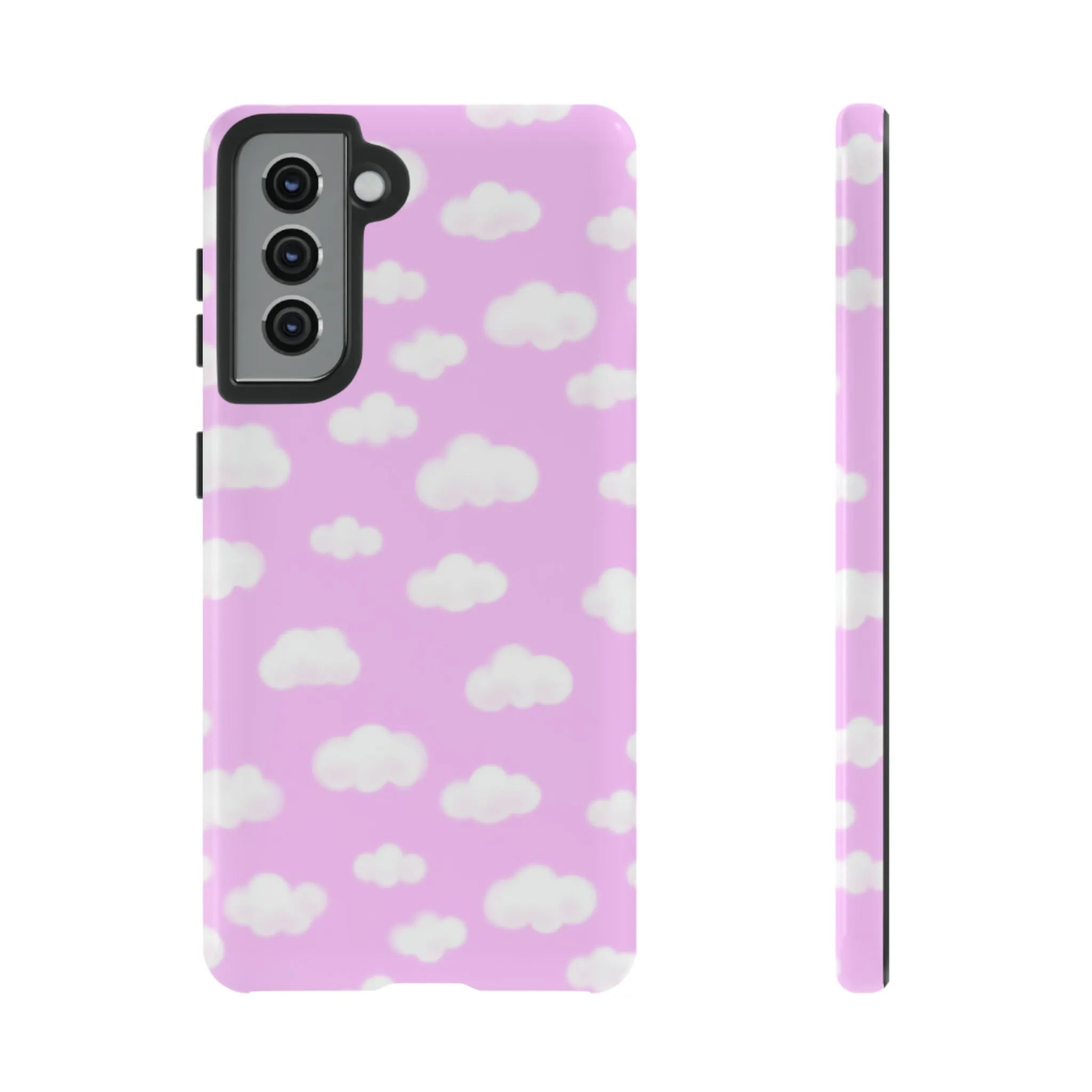 Dreamy Clouds Tough Phone Case (Taffy Pink)