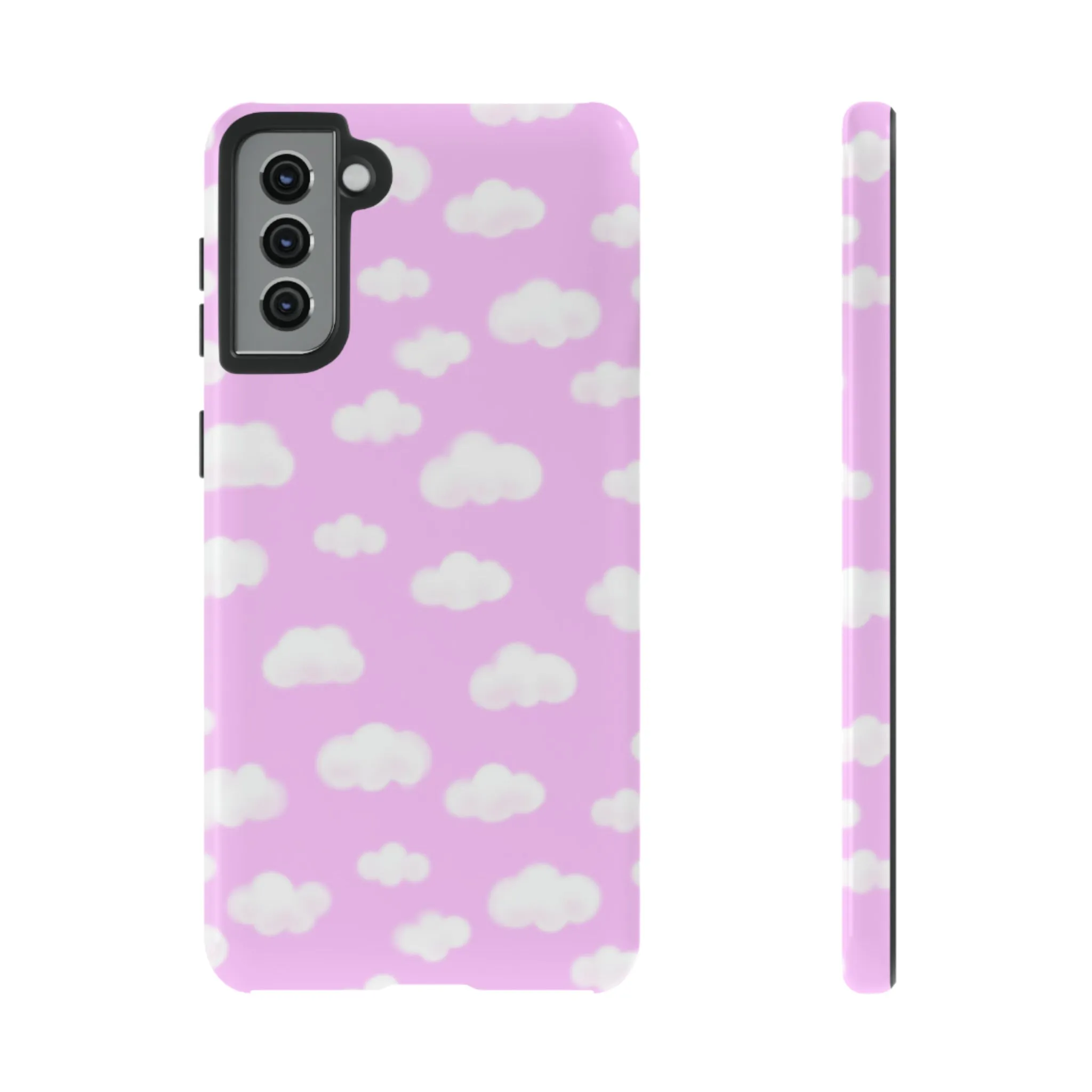 Dreamy Clouds Tough Phone Case (Taffy Pink)