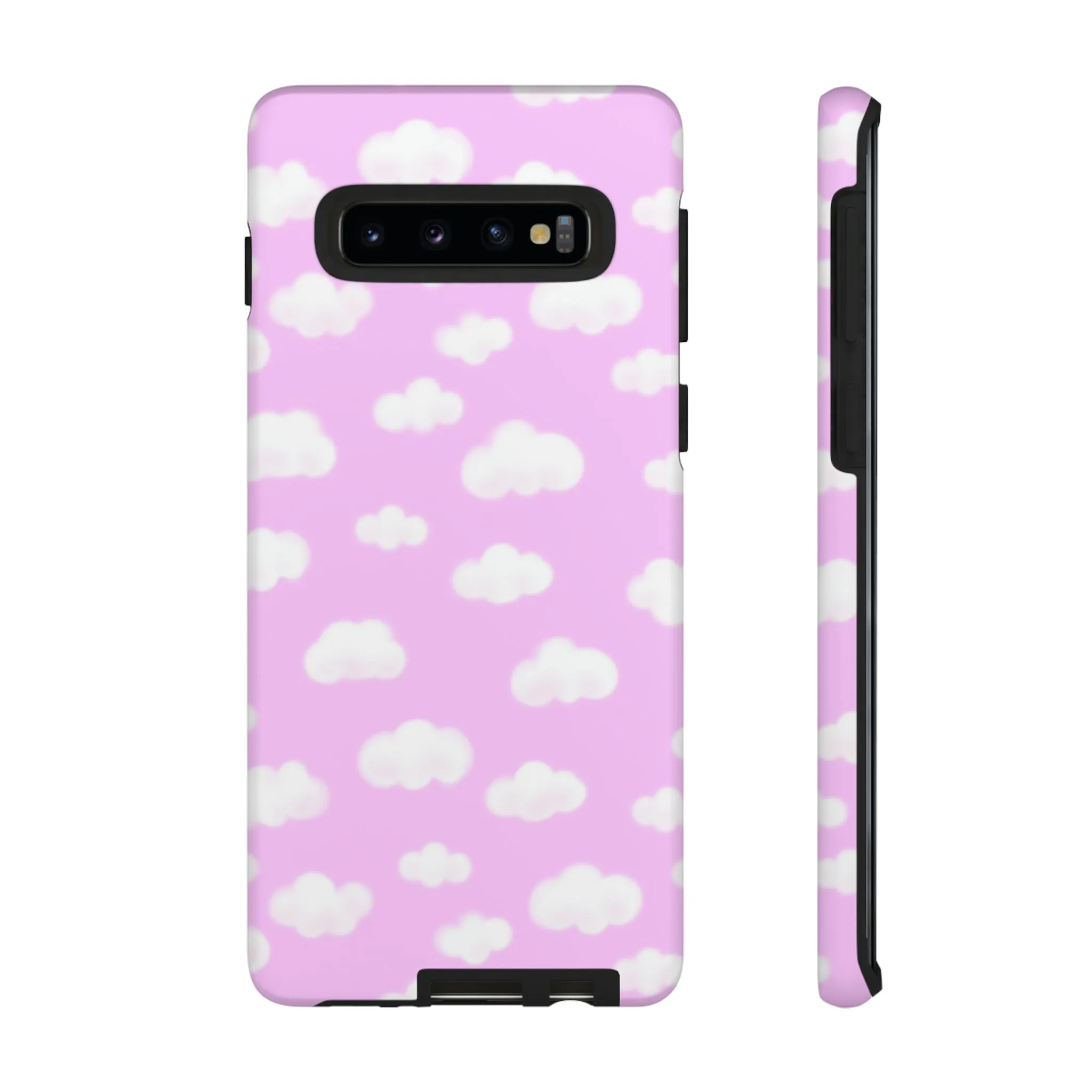 Dreamy Clouds Tough Phone Case (Taffy Pink)