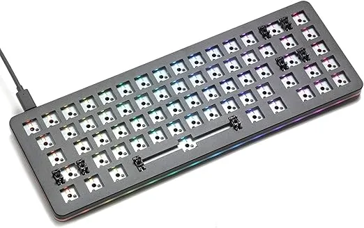 Drop ALT Mechanical Keyboard  65% (67 Key) Gaming Keyboard, Hot-Swap Switches, Programmable Macros, RGB LED Backlighting, USB-C, Doubleshot PBT, Aluminum Frame (Barebones, Black)