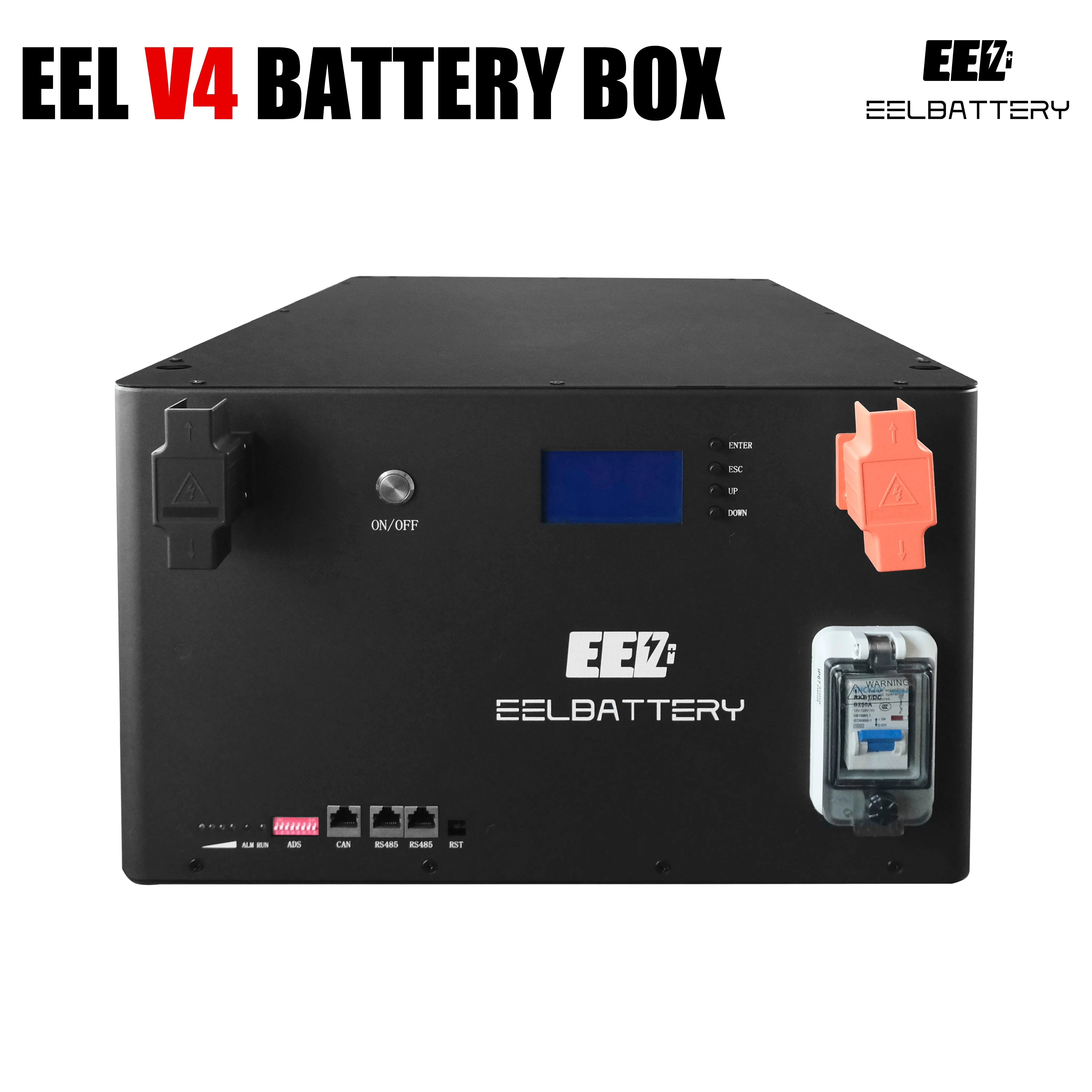 EEL 48V DIY Box V4 Server Rack Battery Kits with Bluetooth BMS Energy Storage Stackable Type