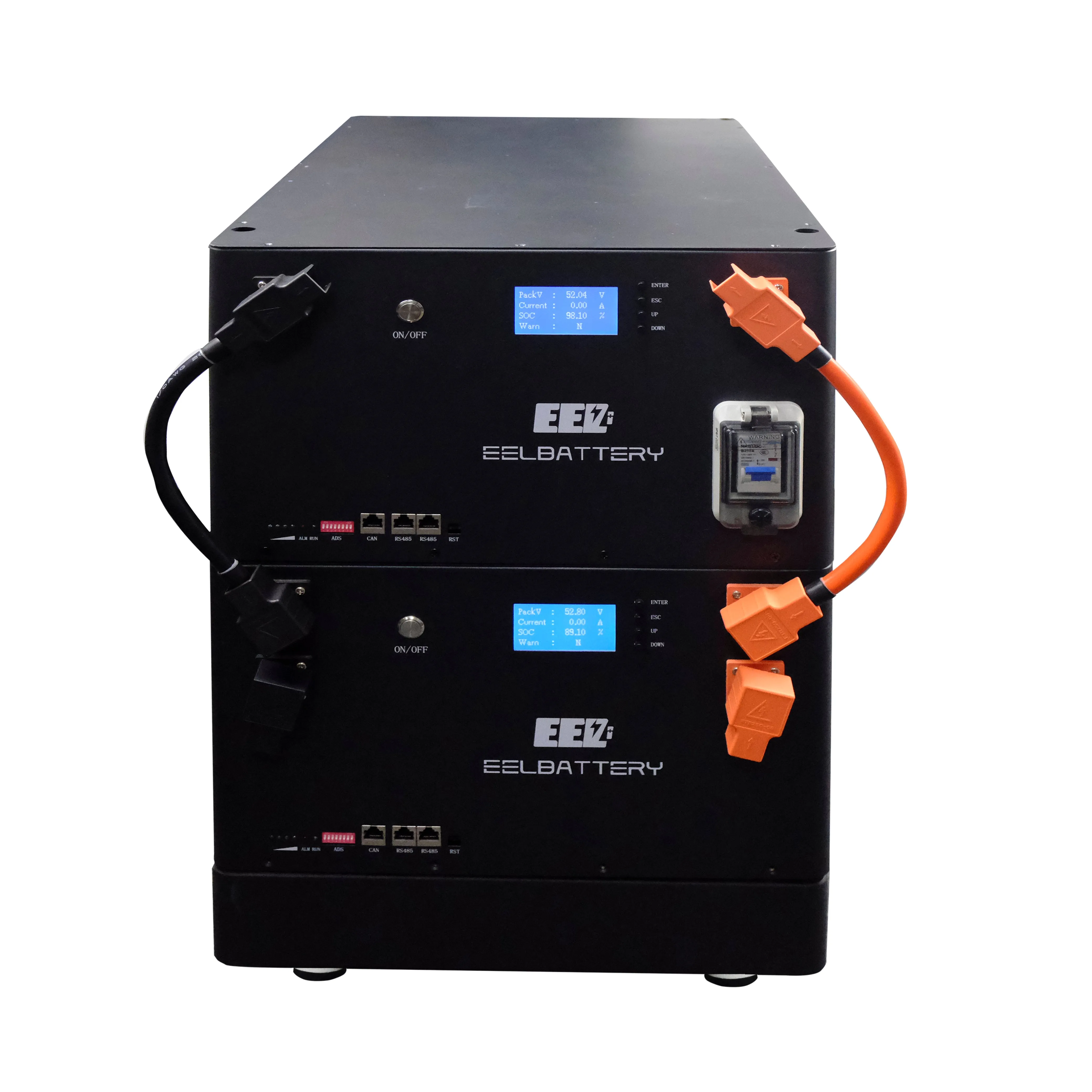 EEL 48V DIY Box V4 Server Rack Battery Kits with Bluetooth BMS Energy Storage Stackable Type