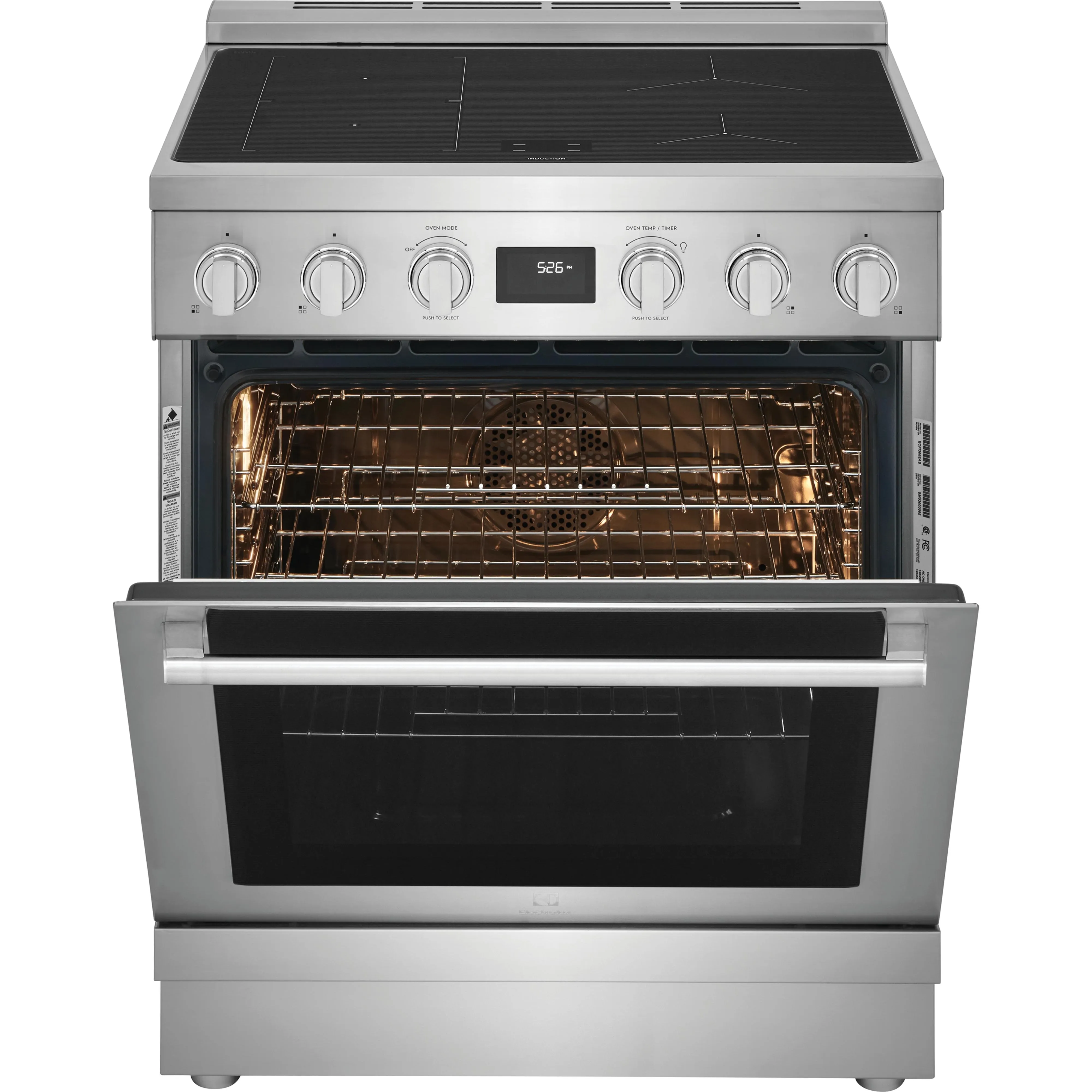 Electrolux 30-inch Freestanding Electric Induction Range ECFI3068AS