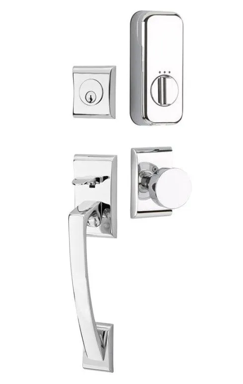 Emtek Single Cylinder Ares Handleset EMPowered Motorized Smart Lock Upgrade With Arts & Crafts Lever