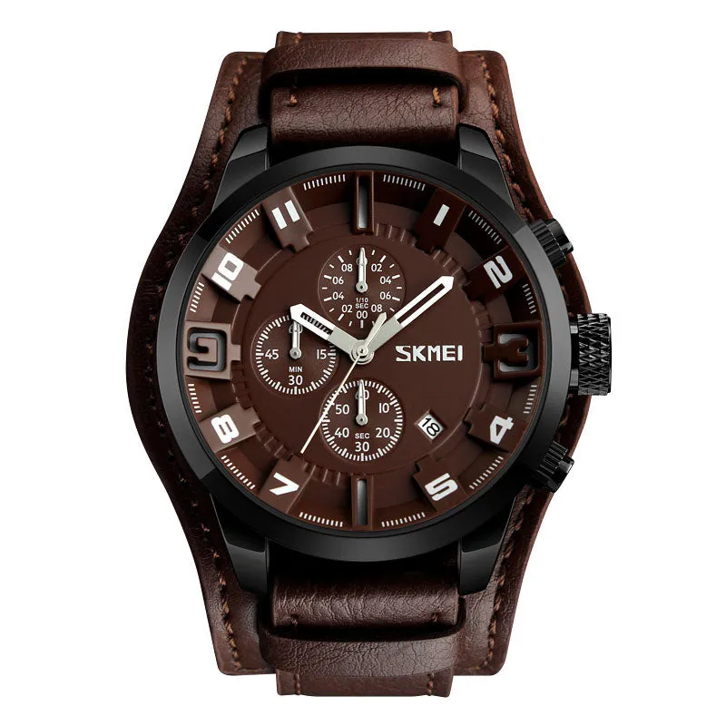 Fashion three eyes three-dimensional men's watch W2391865