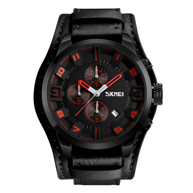 Fashion three eyes three-dimensional men's watch W2391865